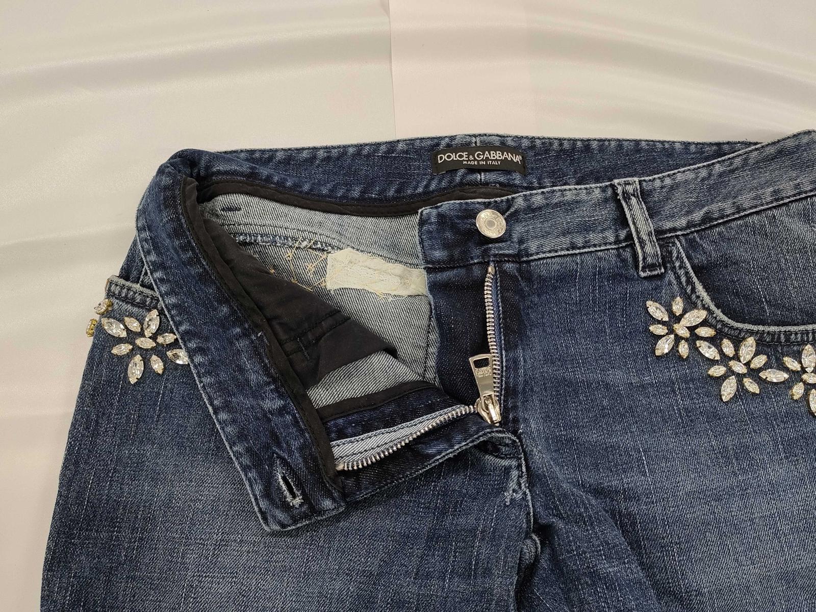 Dolce & Gabbana Jeweled Denim Jeans