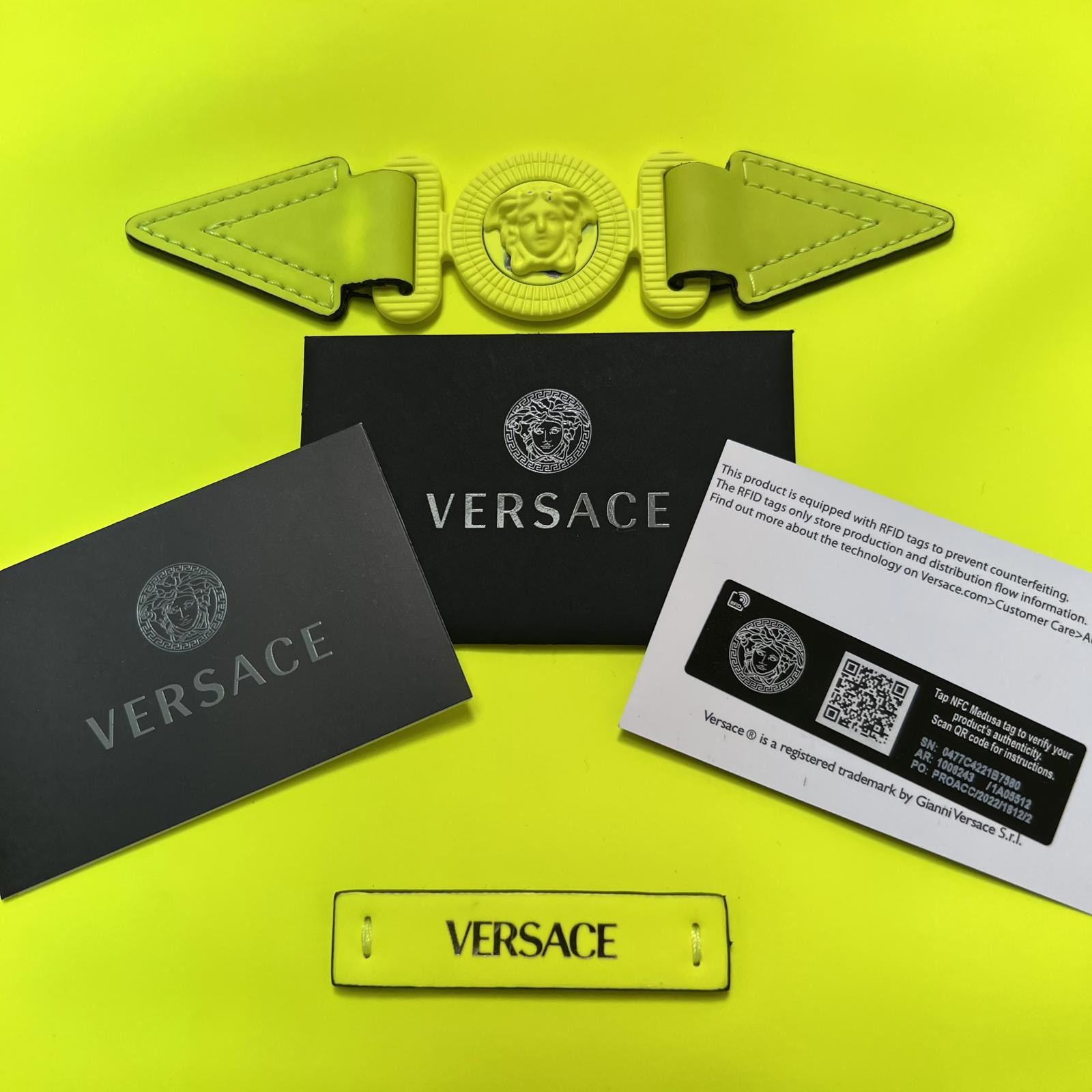 Versace Medusa Leather Clutch Bag