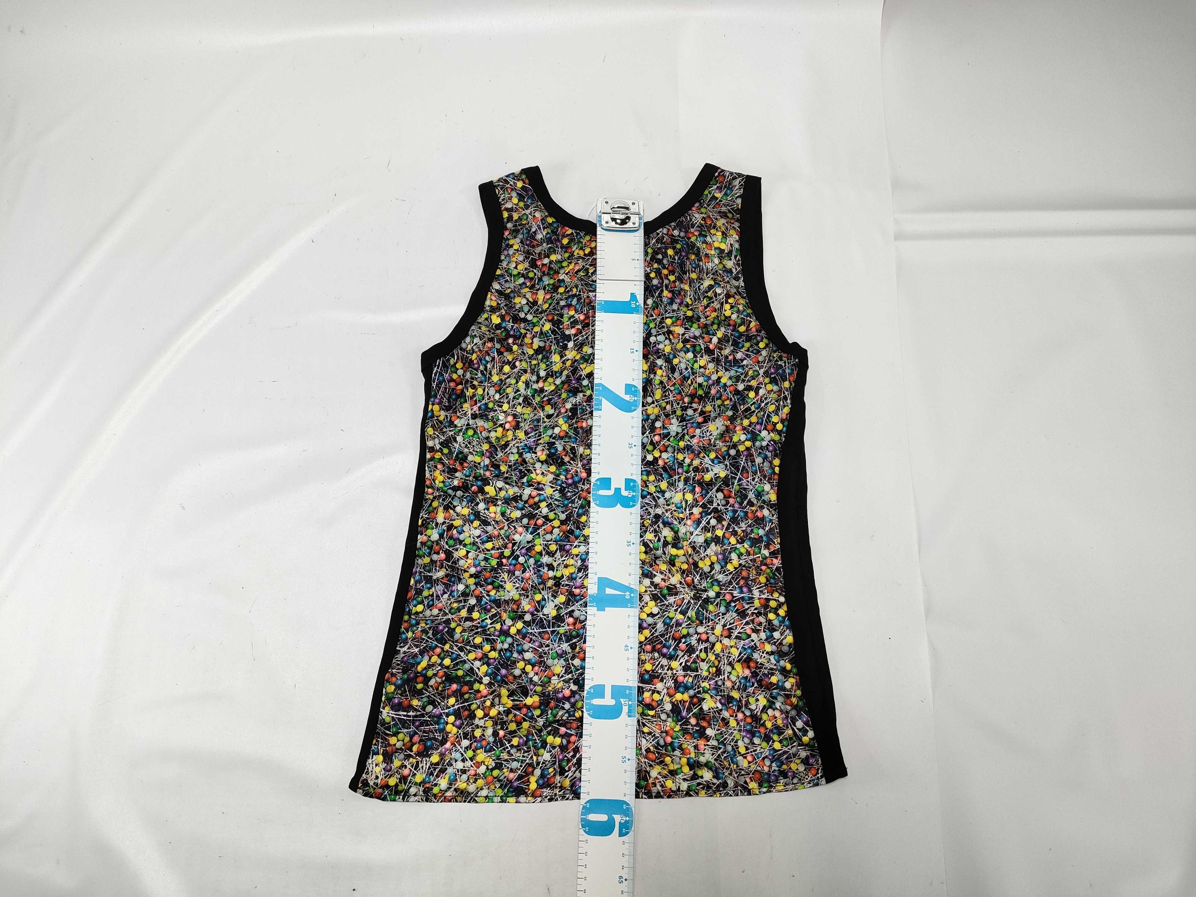 Jean Paul Gaultier Silk Pin Print Tank Top
