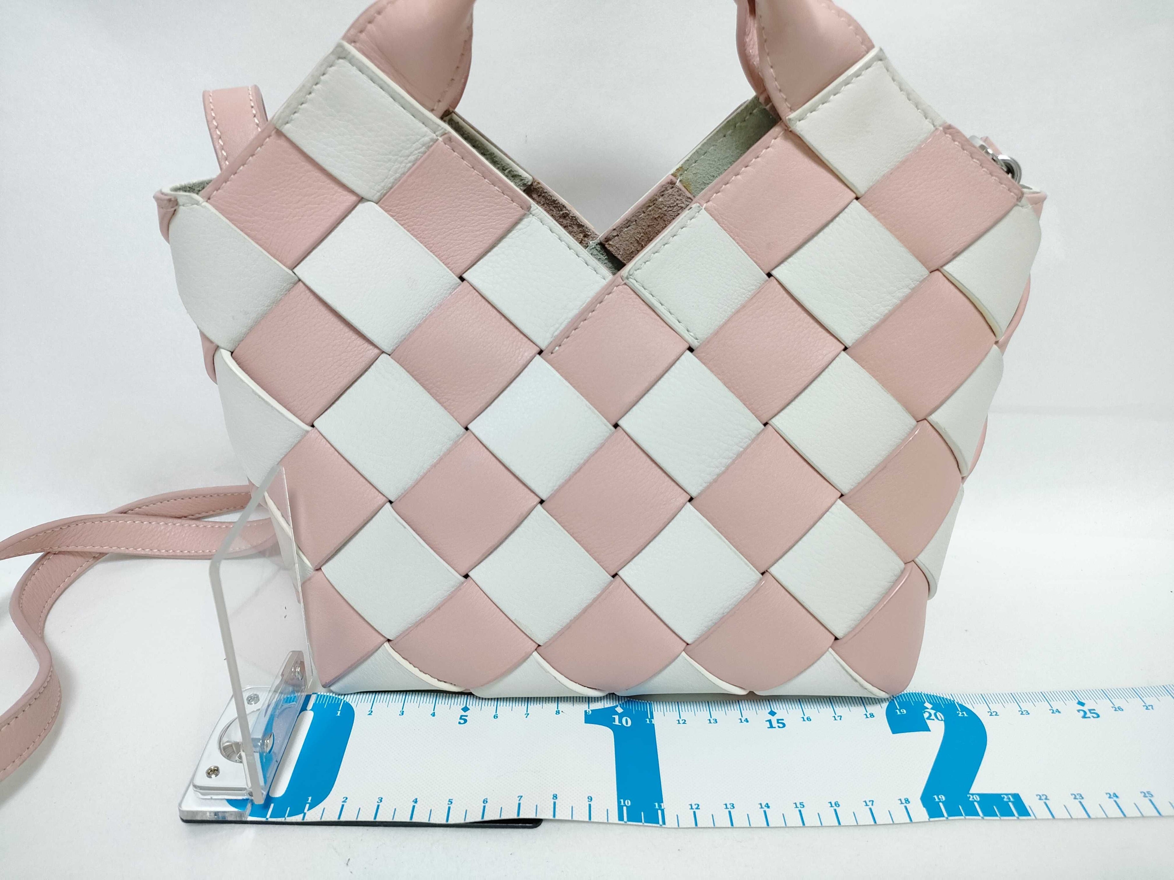 Loewe Woven Leather Handbag With Shoulder Strap
