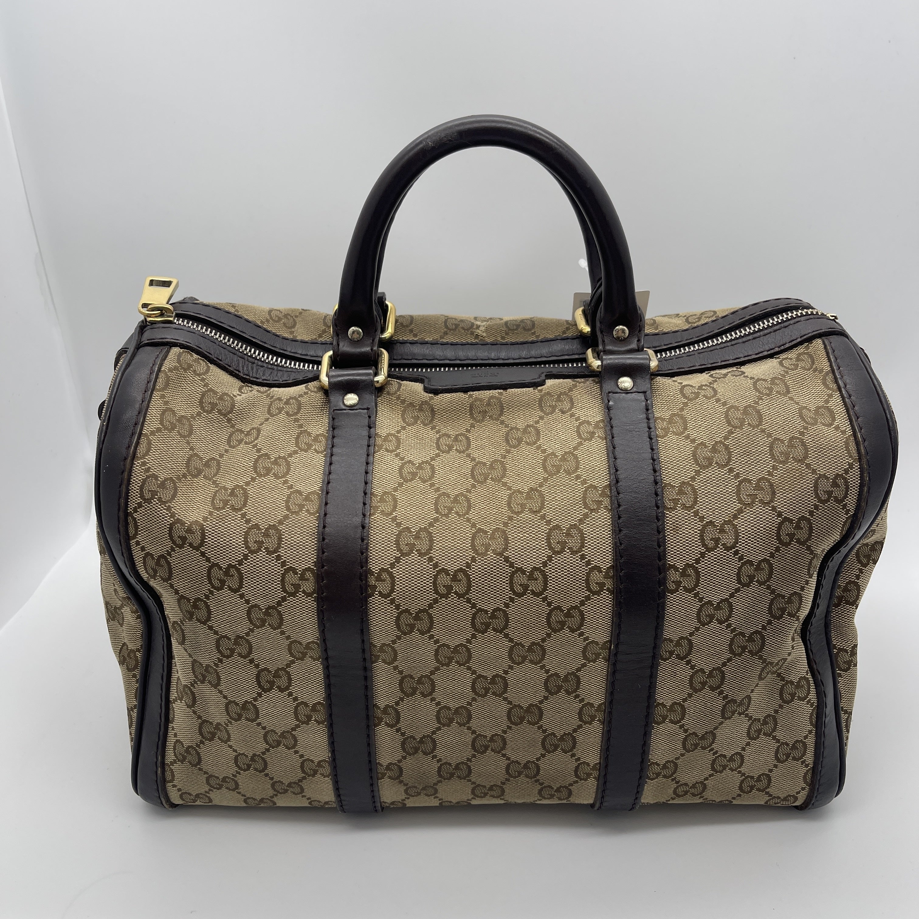 Gucci Canvas Boston Bag