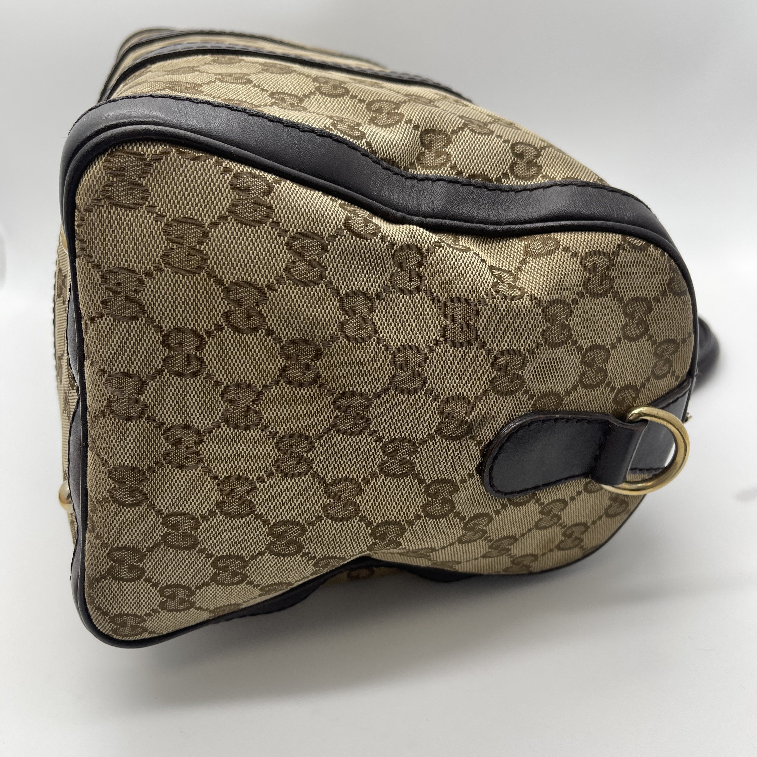 Gucci Canvas Boston Bag