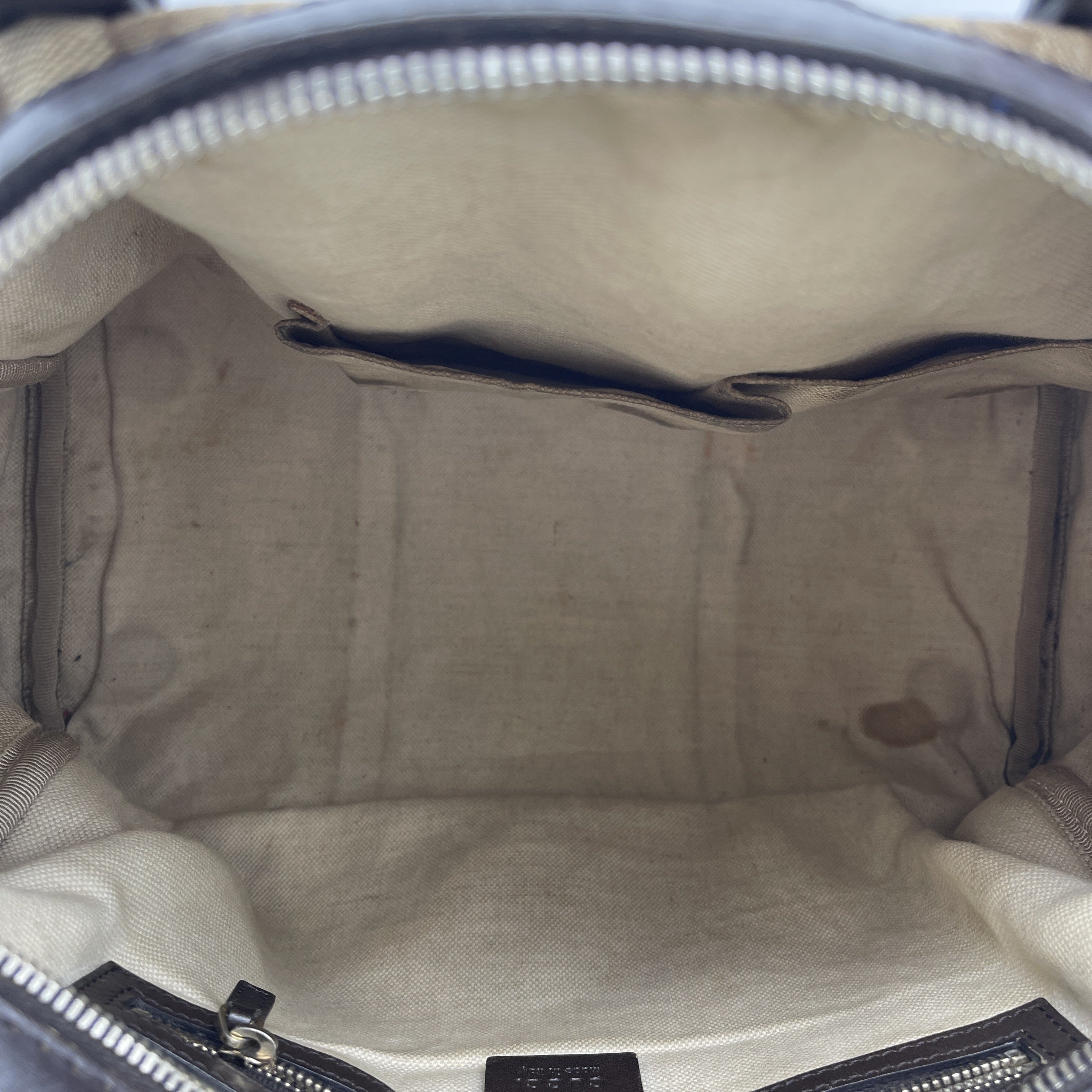 Gucci Canvas Boston Bag