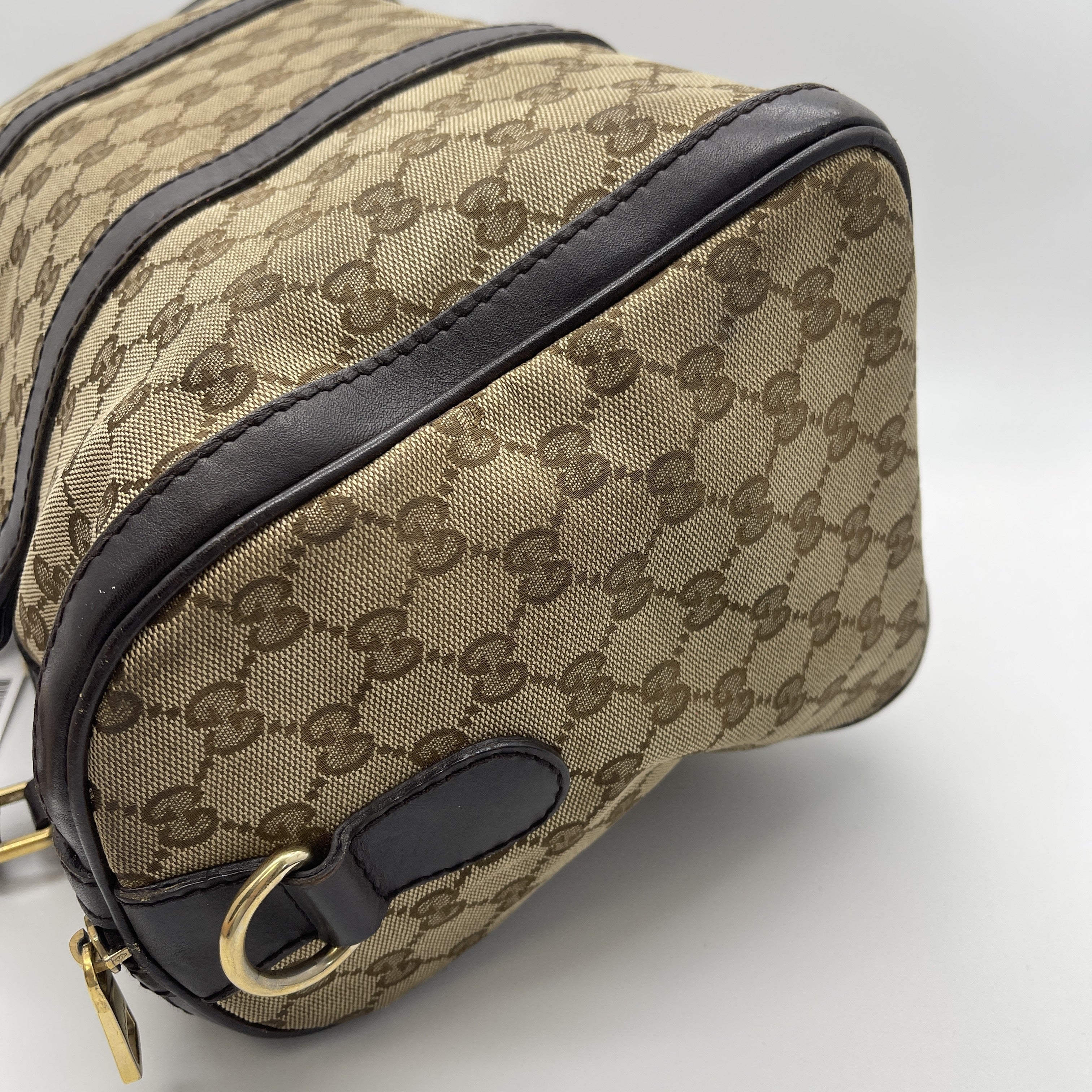 Gucci Canvas Boston Bag