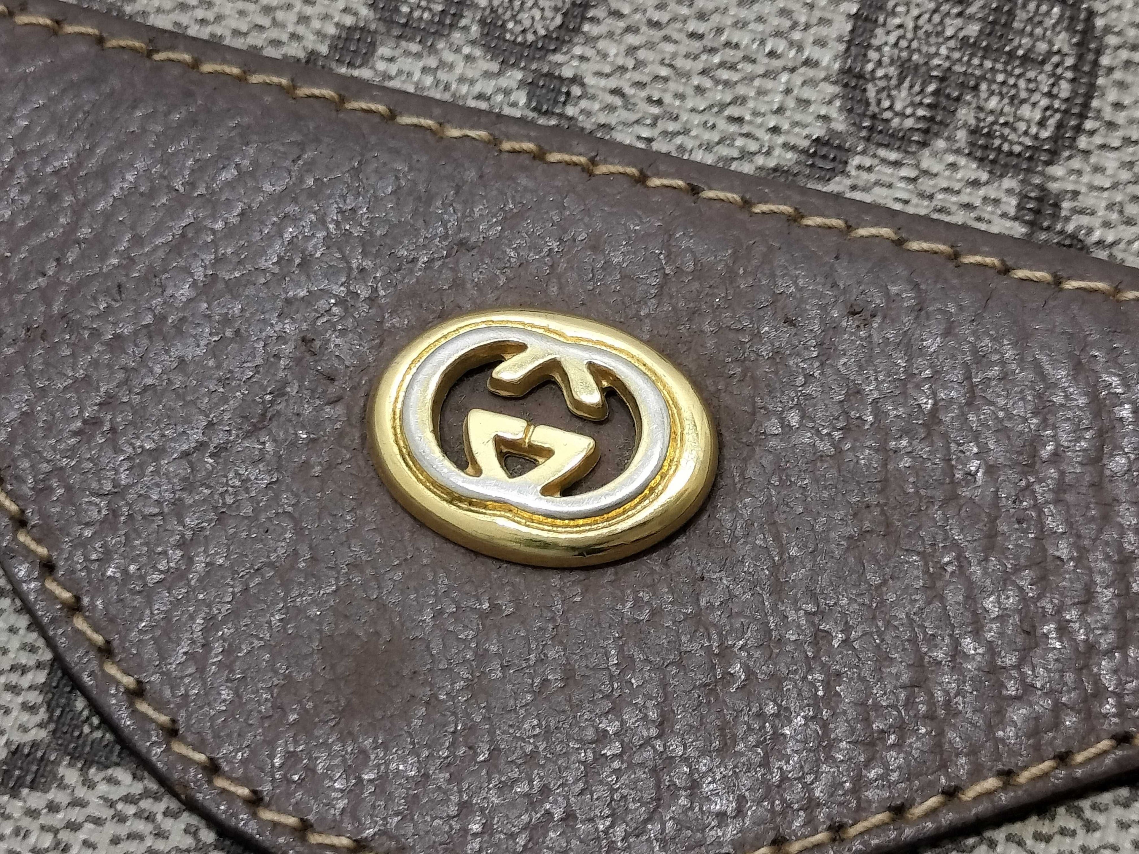 Gucci GG Supreme Canvas Tote Bag with Sherry Web Handles & Lock Detail