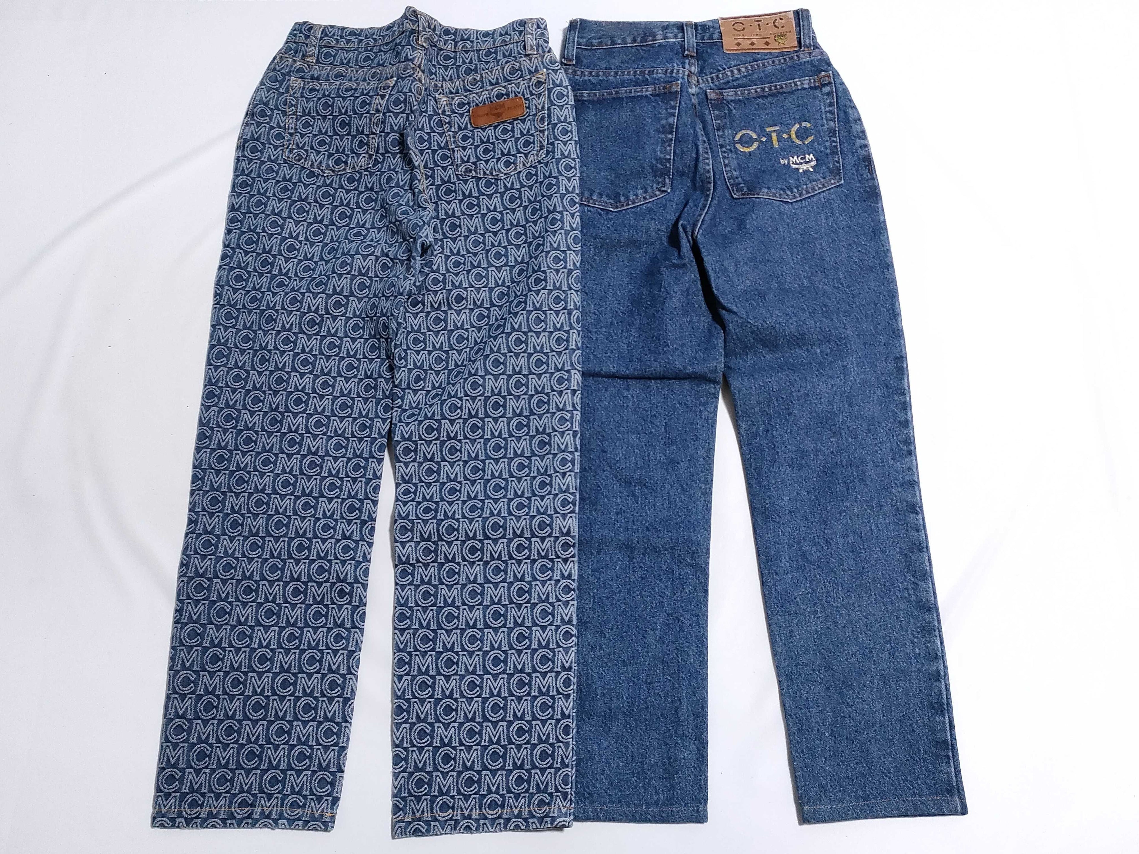 MCM Logo Denim Jeans - Two Pairs