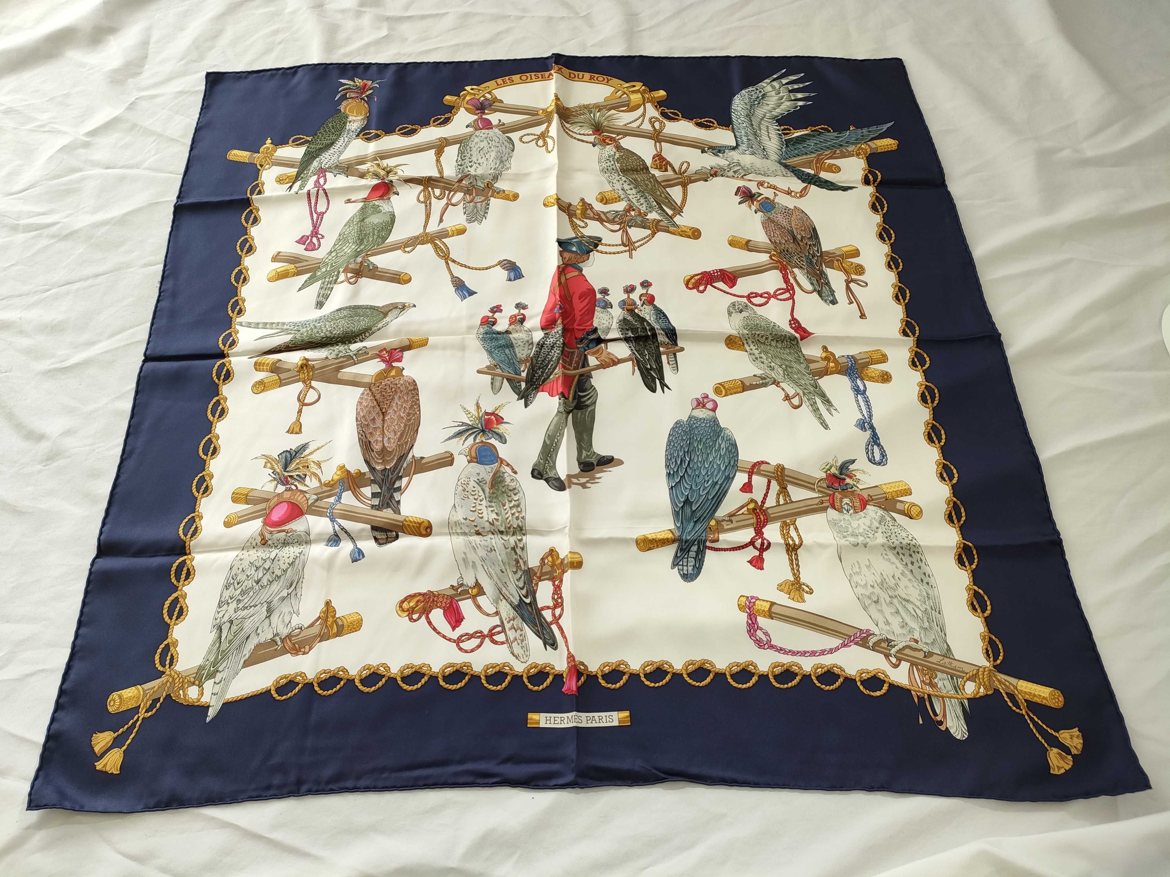 Two Hermes Silk Scarves