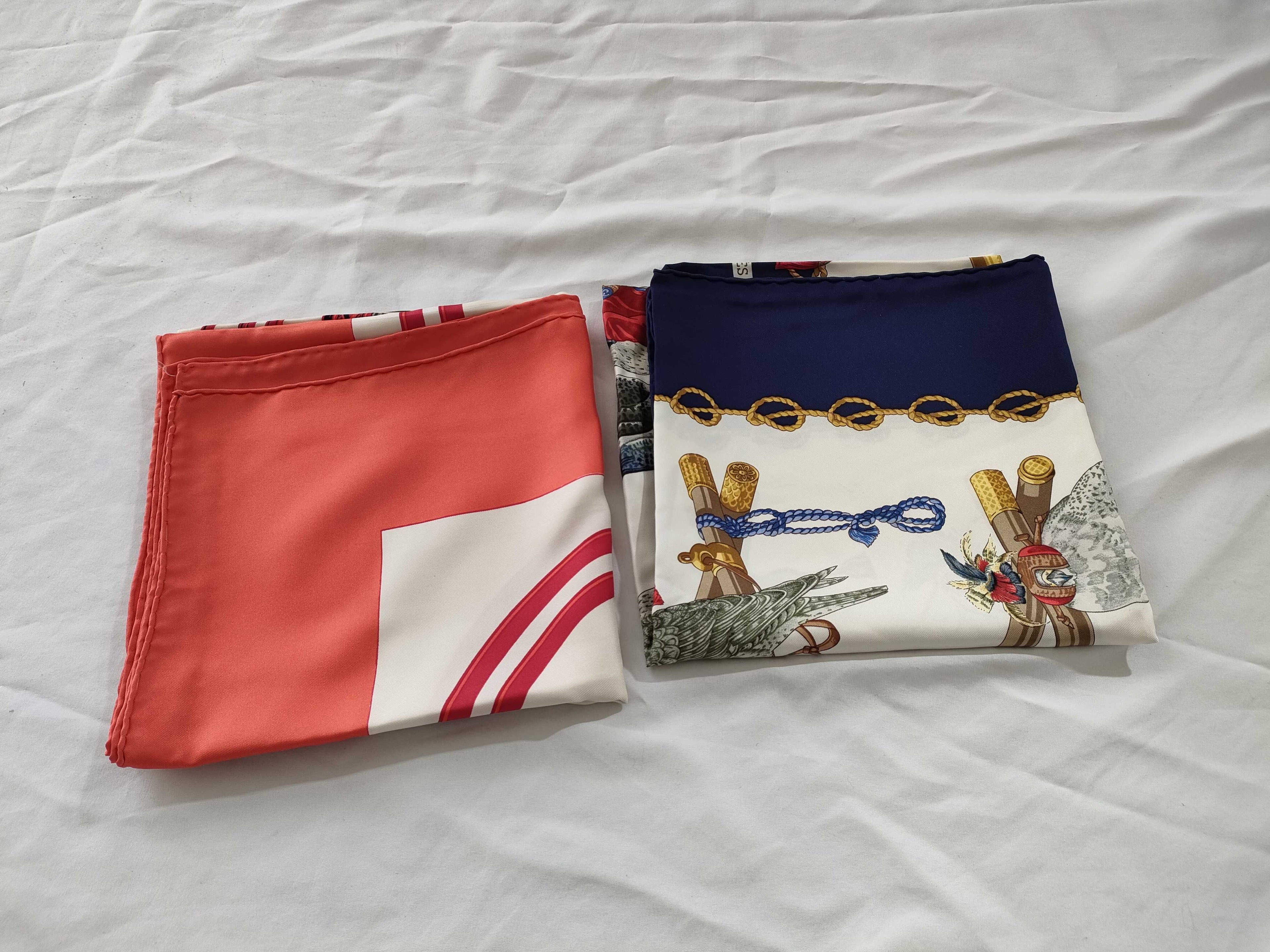 Two Hermes Silk Scarves