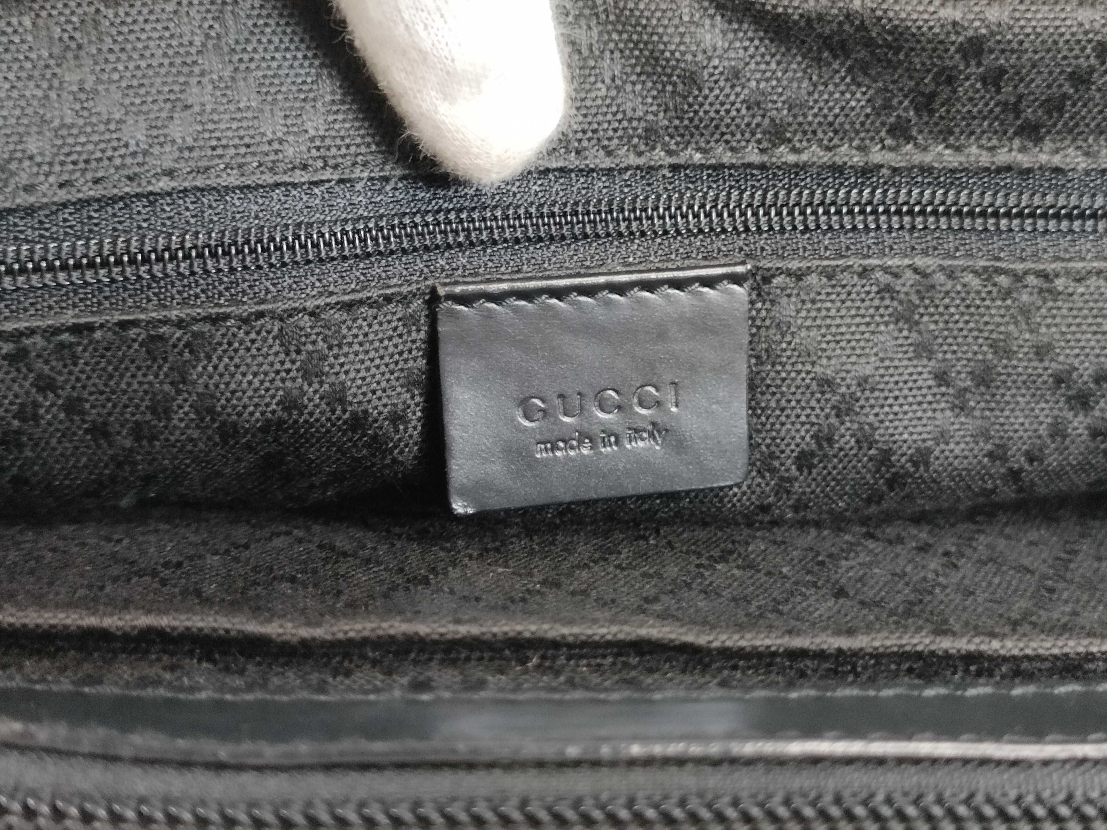 Gucci GG Nylon Bamboo Handle Tote Bag