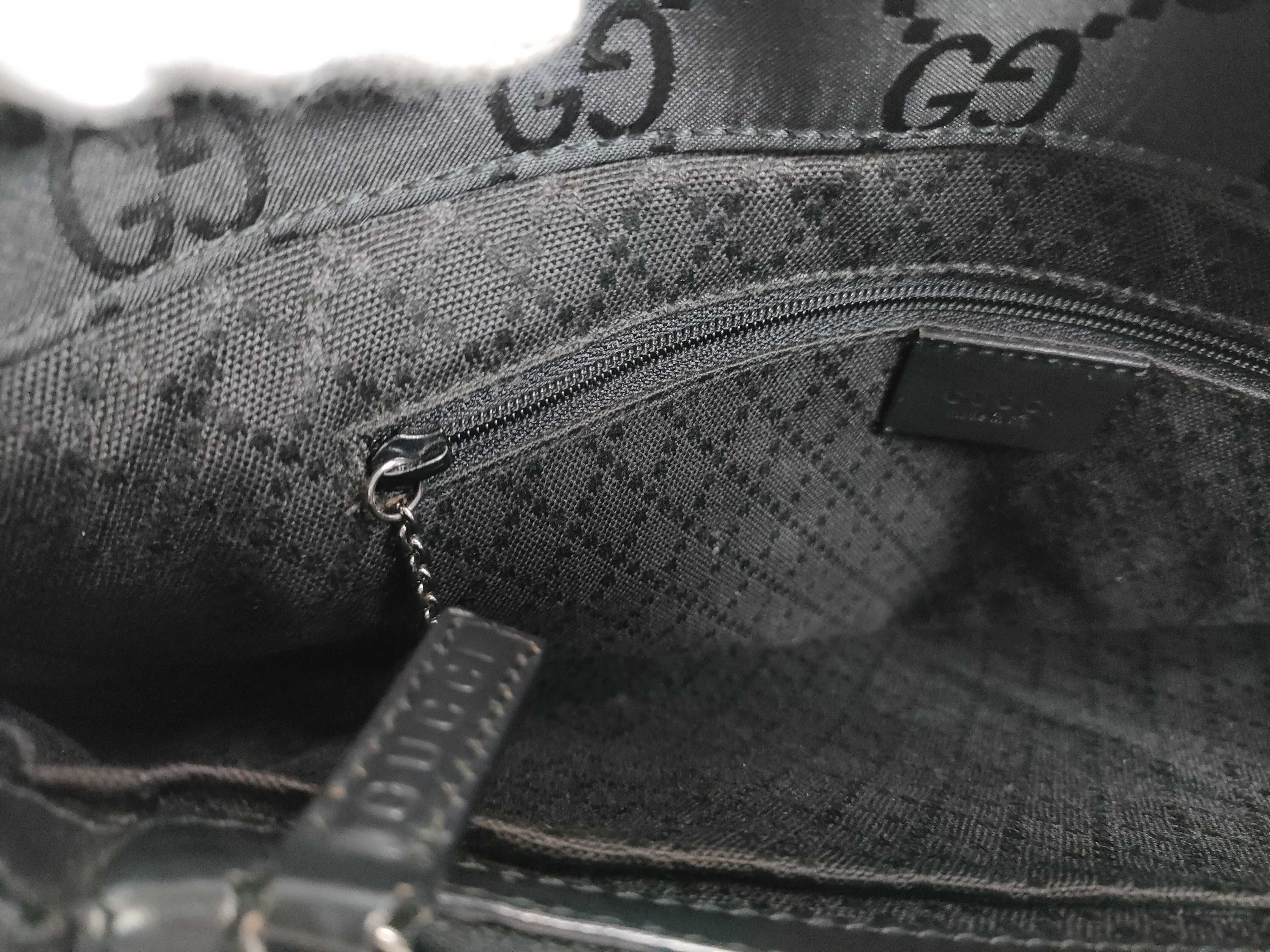 Gucci GG Nylon Bamboo Handle Tote Bag