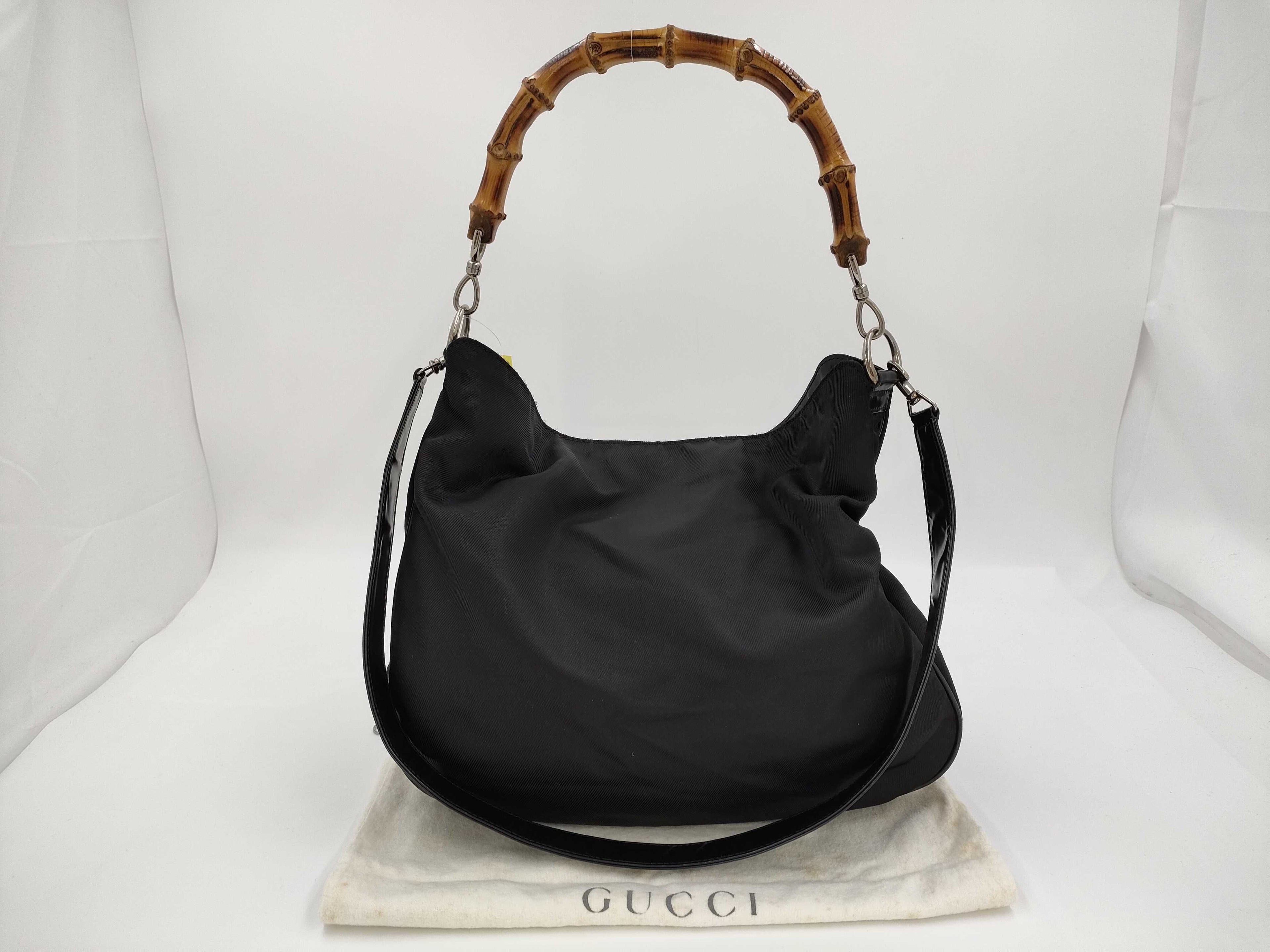 Gucci Bamboo 2-Way Handbag with Detachable Strap