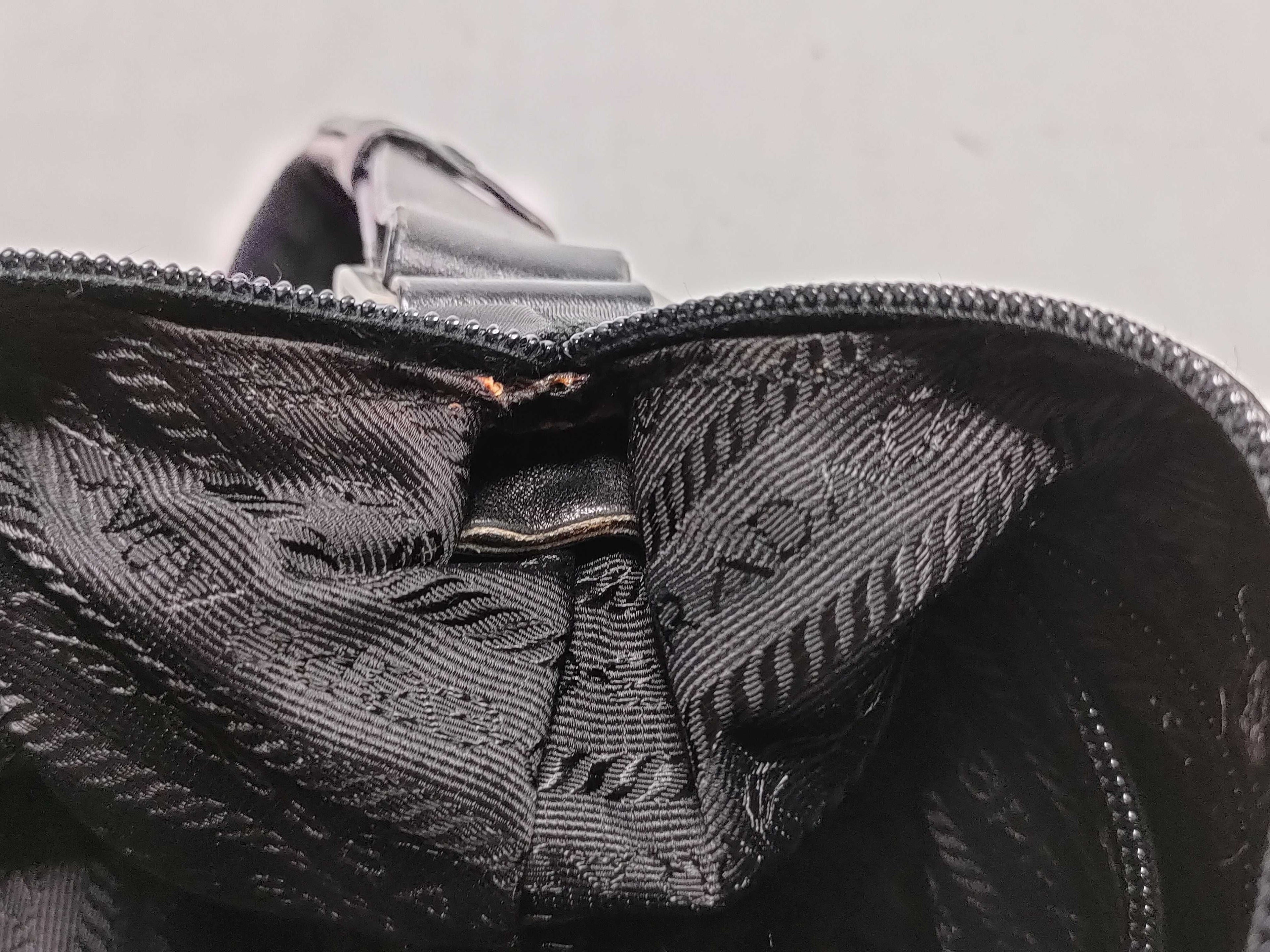 Prada Nylon One Shoulder Triangle Plate Shoulder Bag