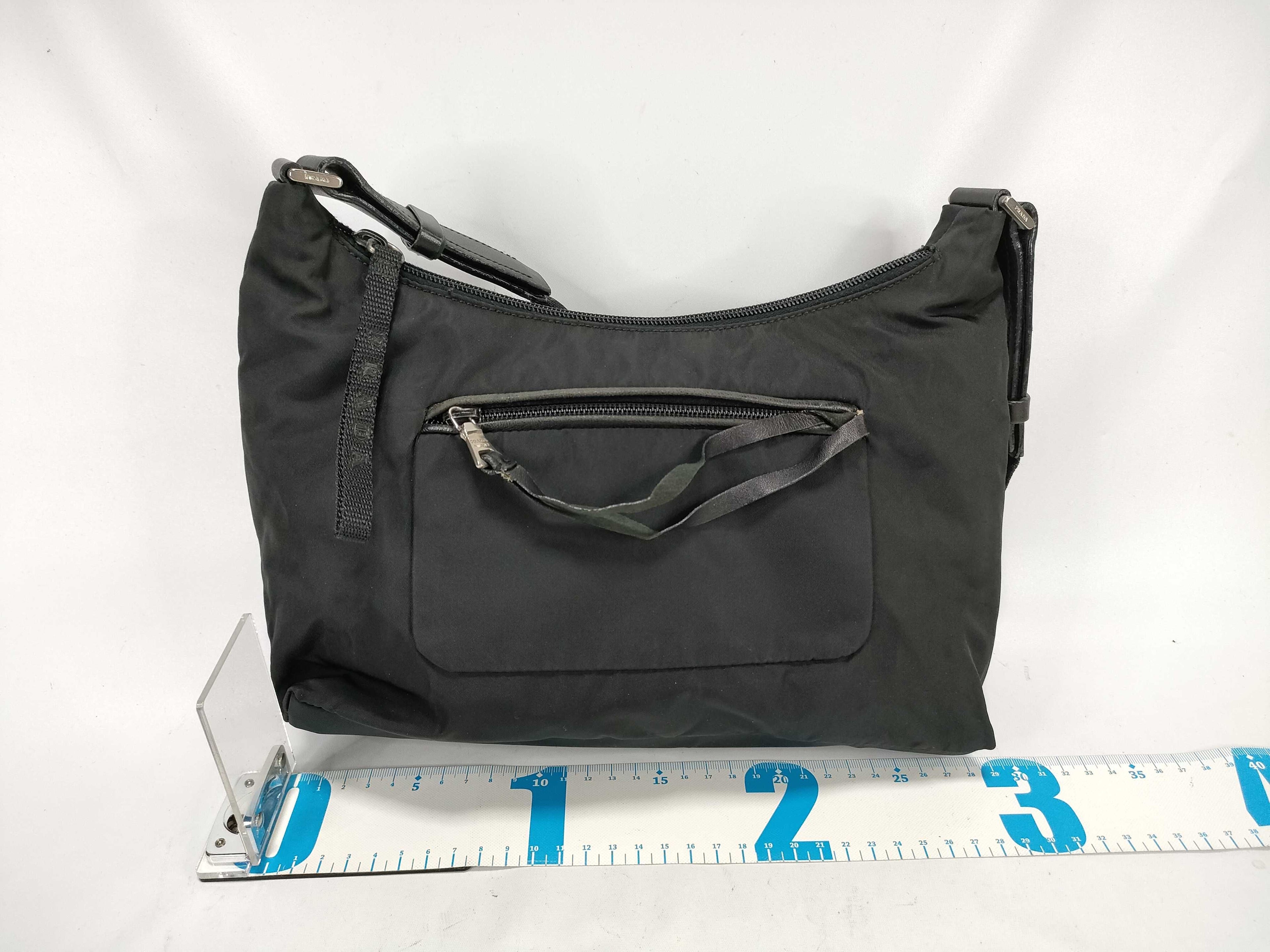 Prada Nylon One Shoulder Triangle Plate Shoulder Bag