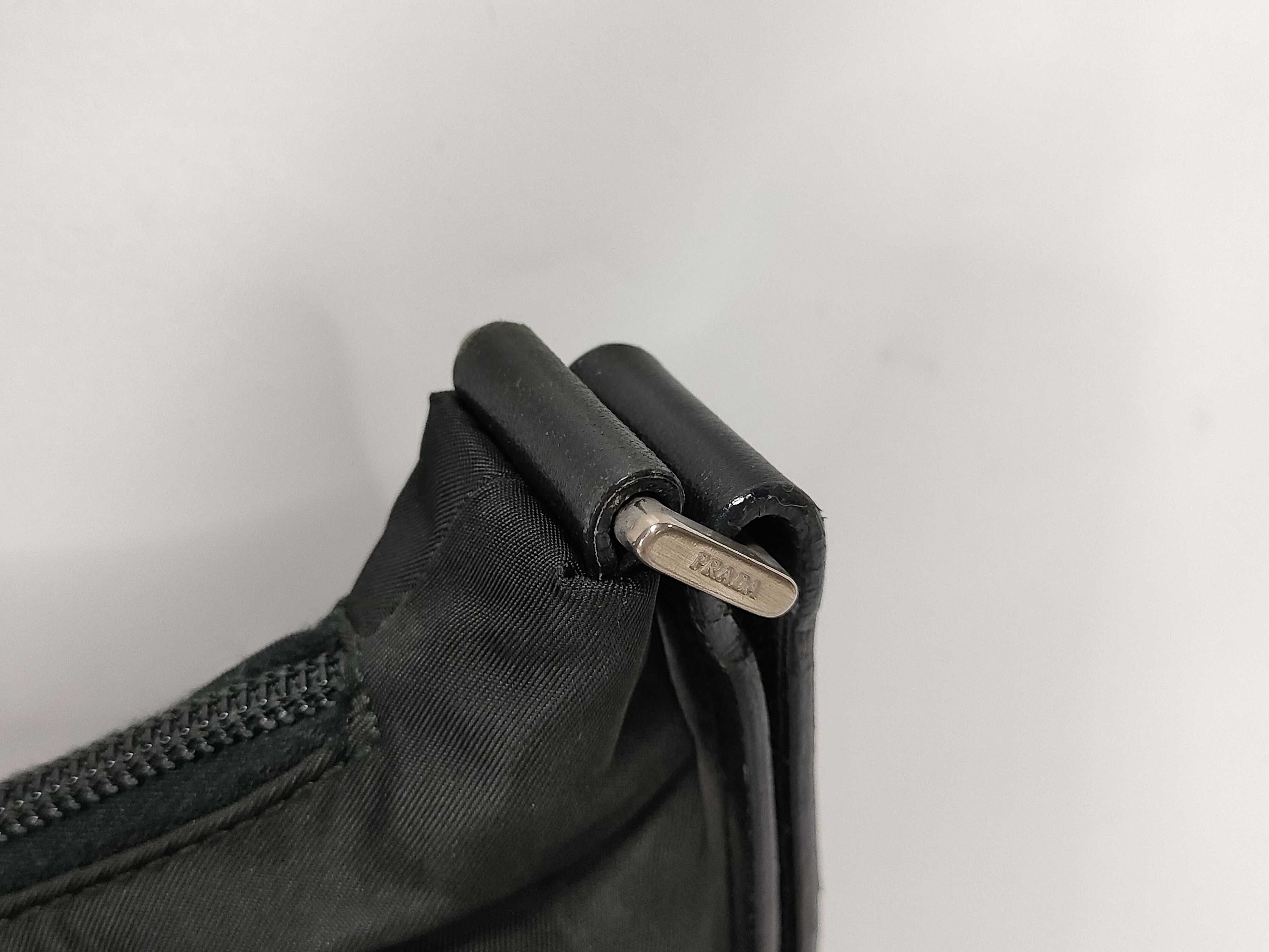 Prada Nylon One Shoulder Triangle Plate Shoulder Bag