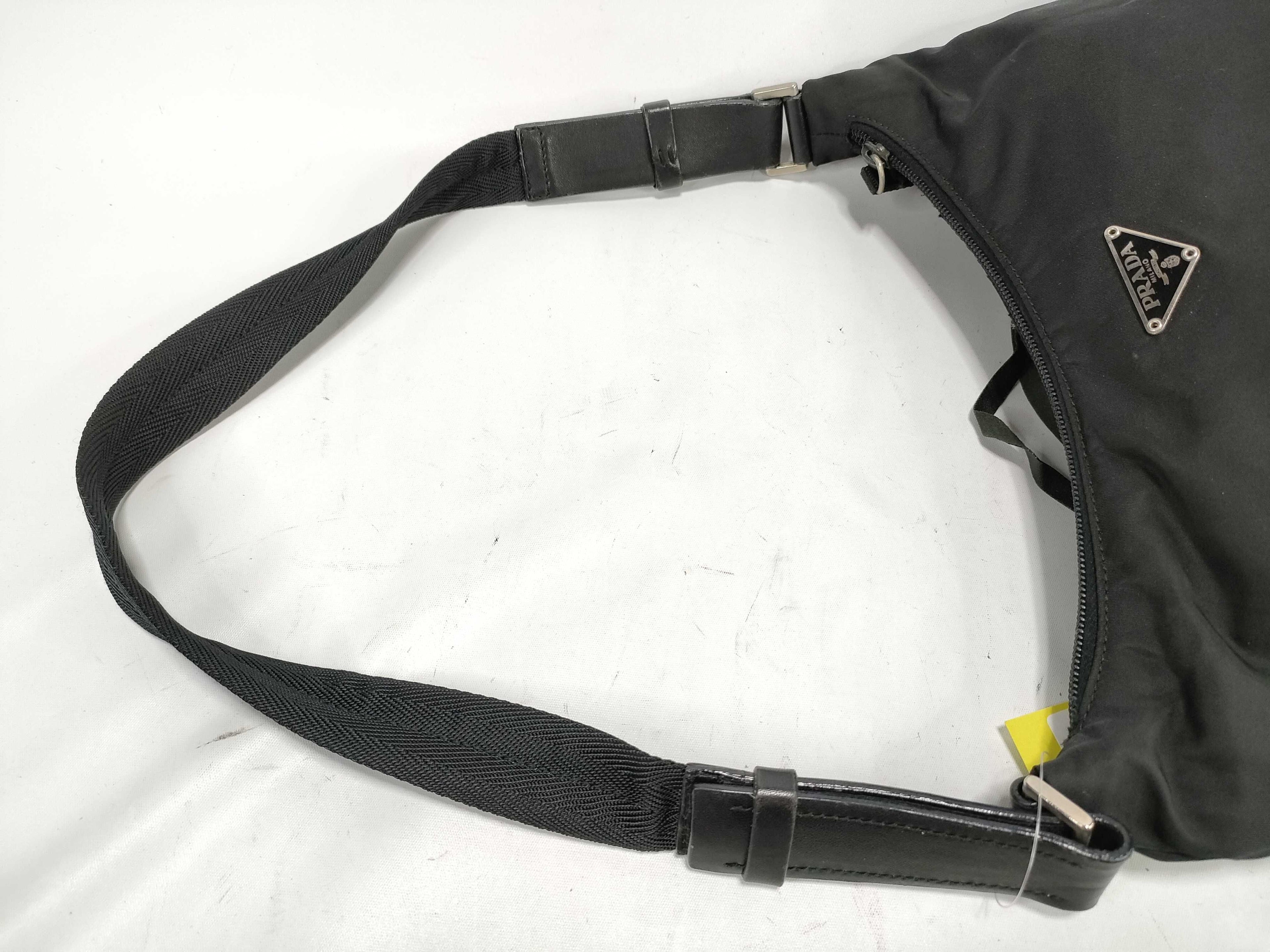 Prada Nylon One Shoulder Triangle Plate Shoulder Bag