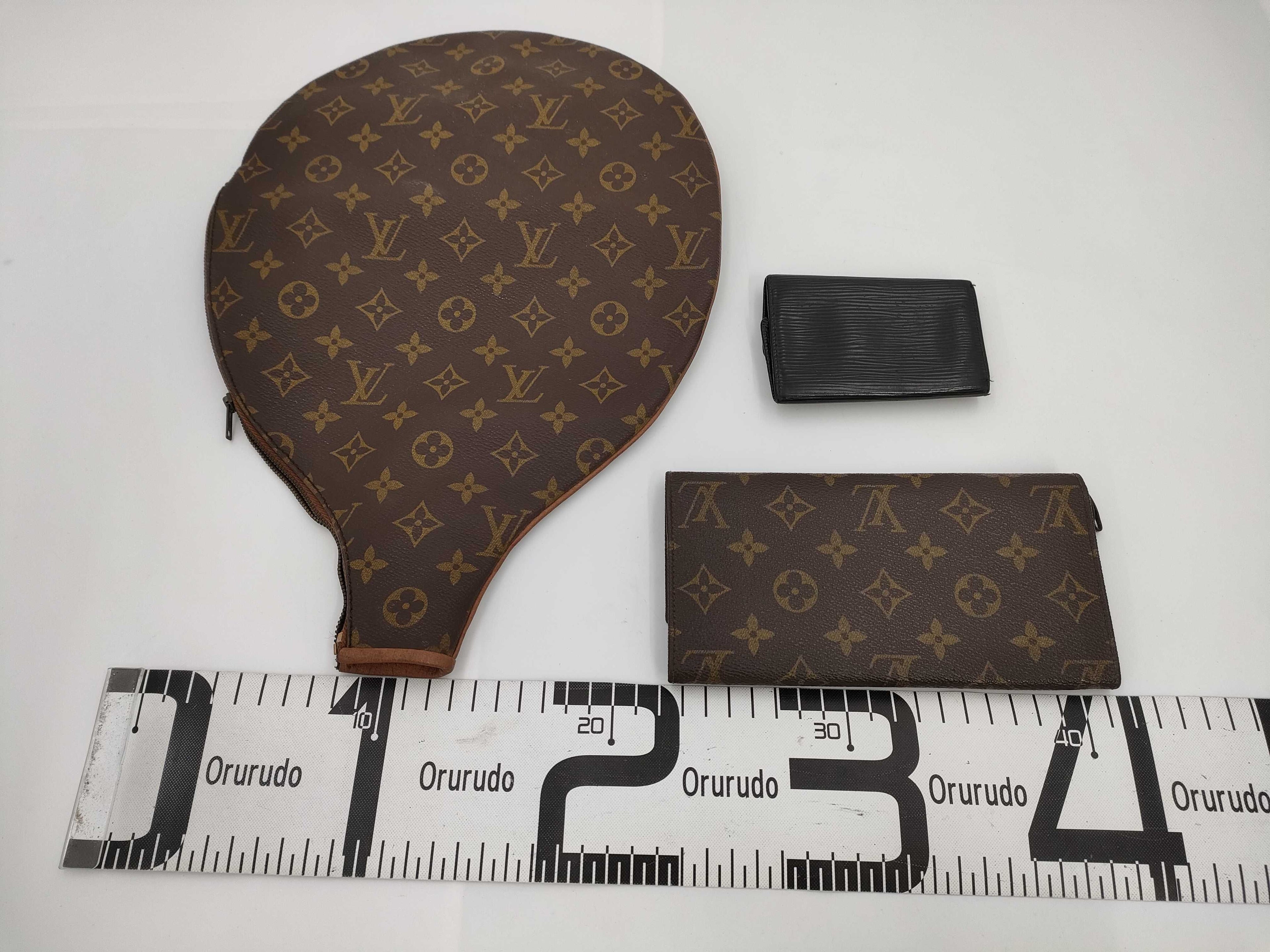 Louis Vuitton Wallet, Key Holder, & Tennis Racket Cover Bundle