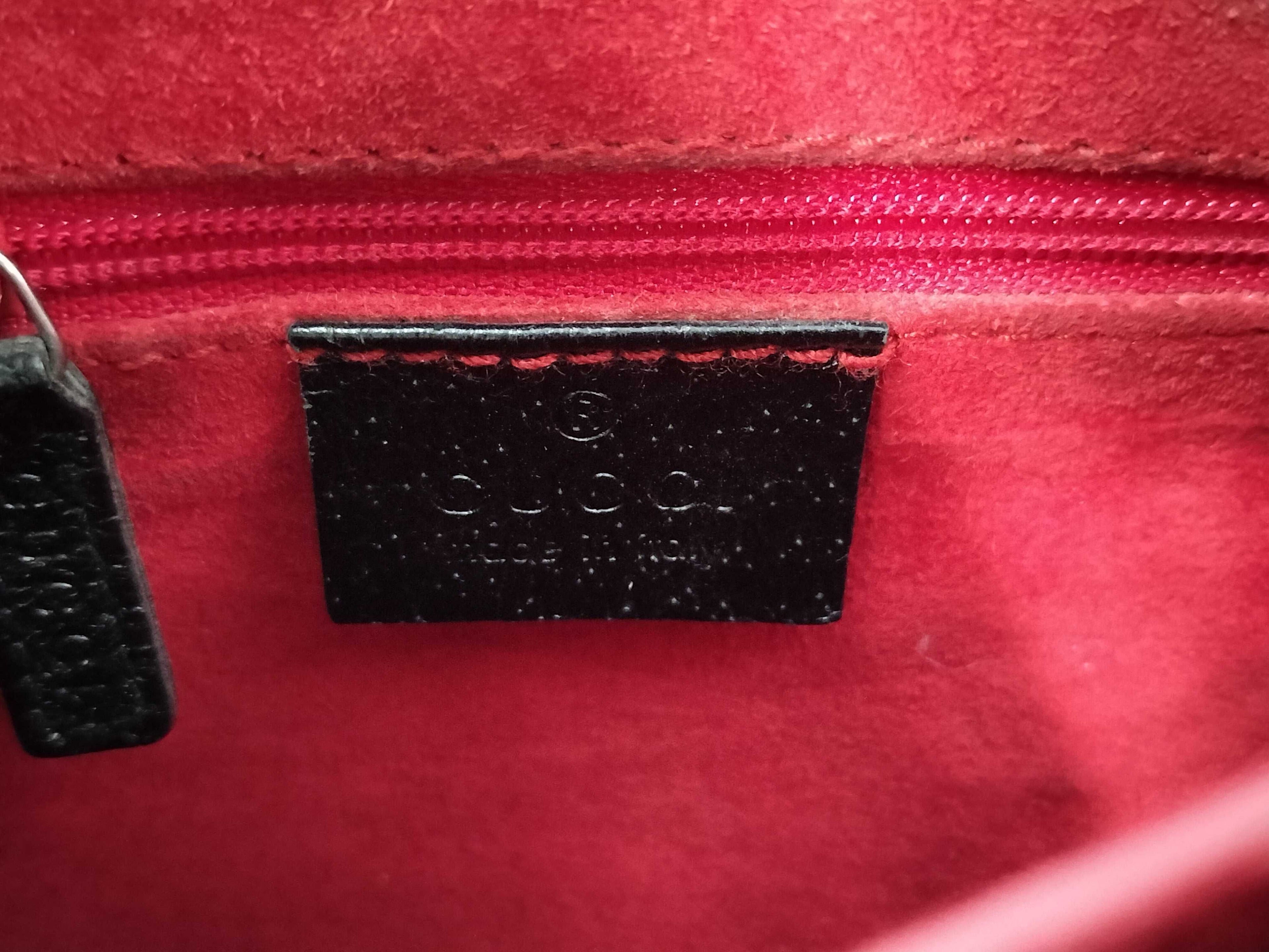 Gucci Bamboo Handle Leather Handbag