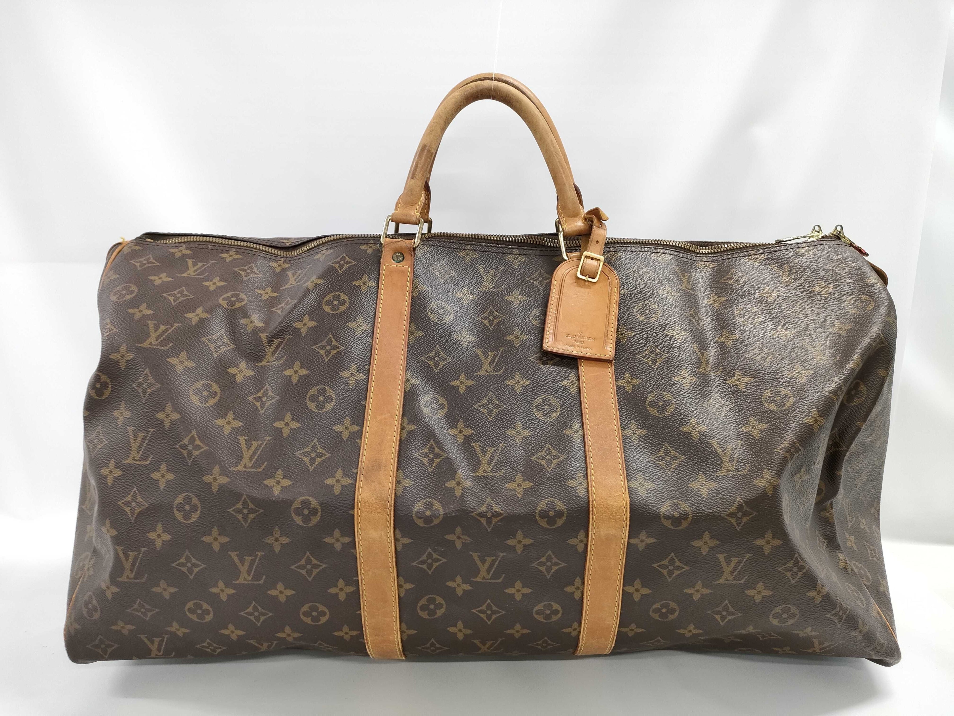 Louis Vuitton Monogram Keepall 60 Duffel Bag With Shoulder Strap (M41412)