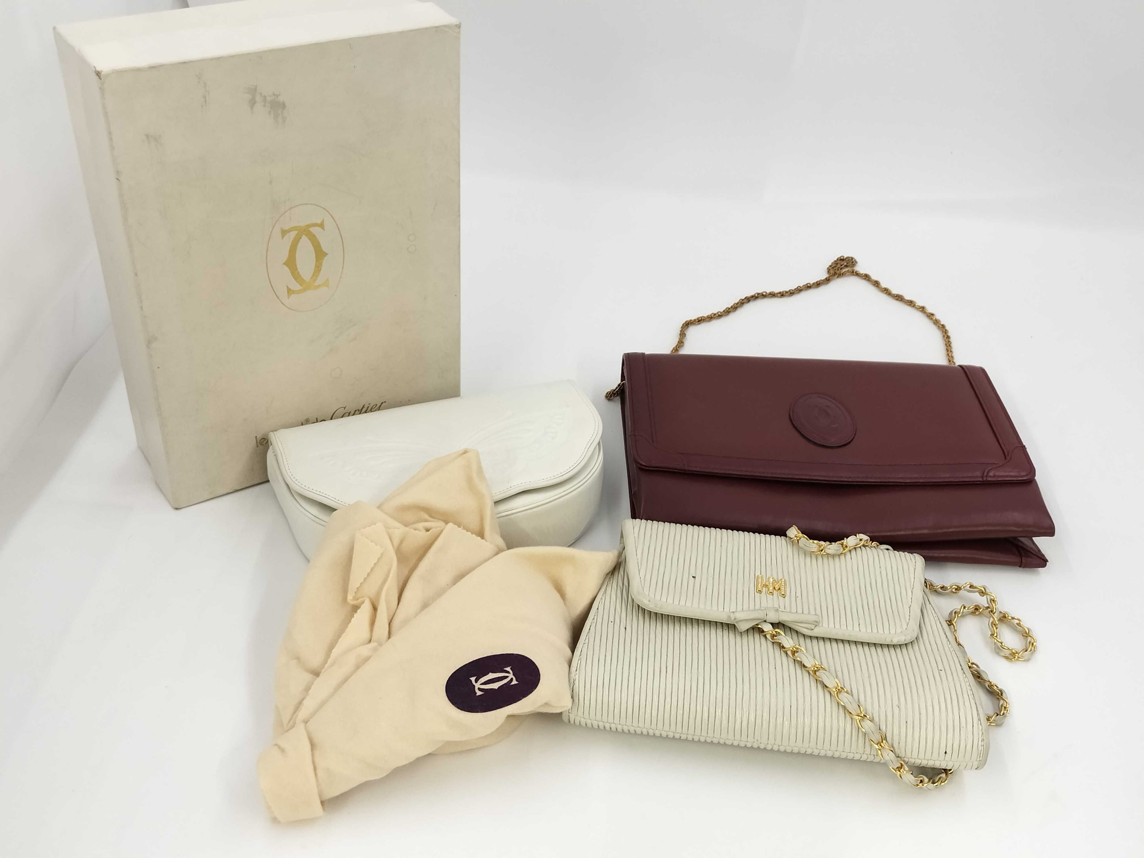 Cartier Must de Cartier/Hanae Mori Bag & Pouch Bundle