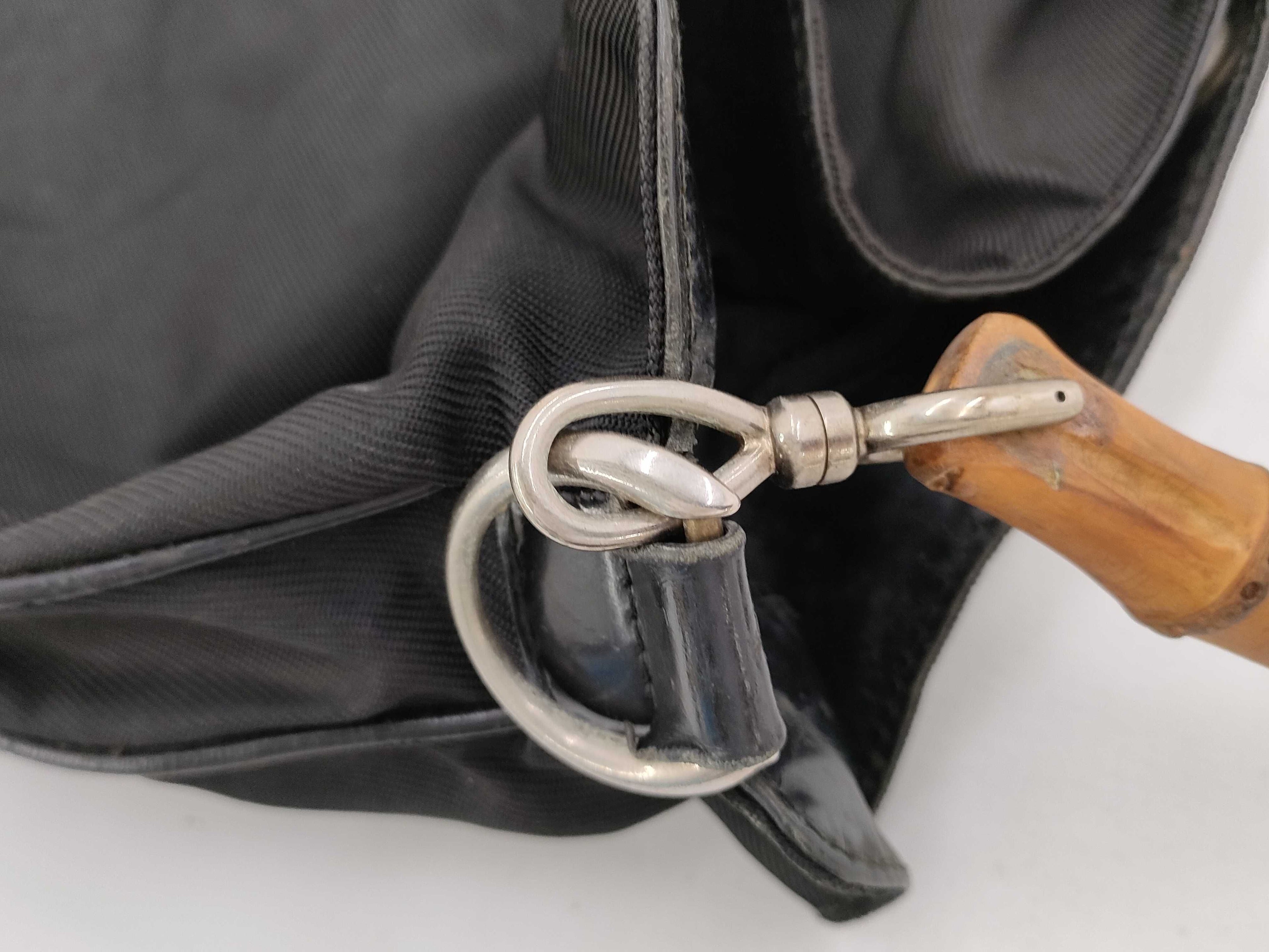 Gucci Bamboo Handle Leather Handbag