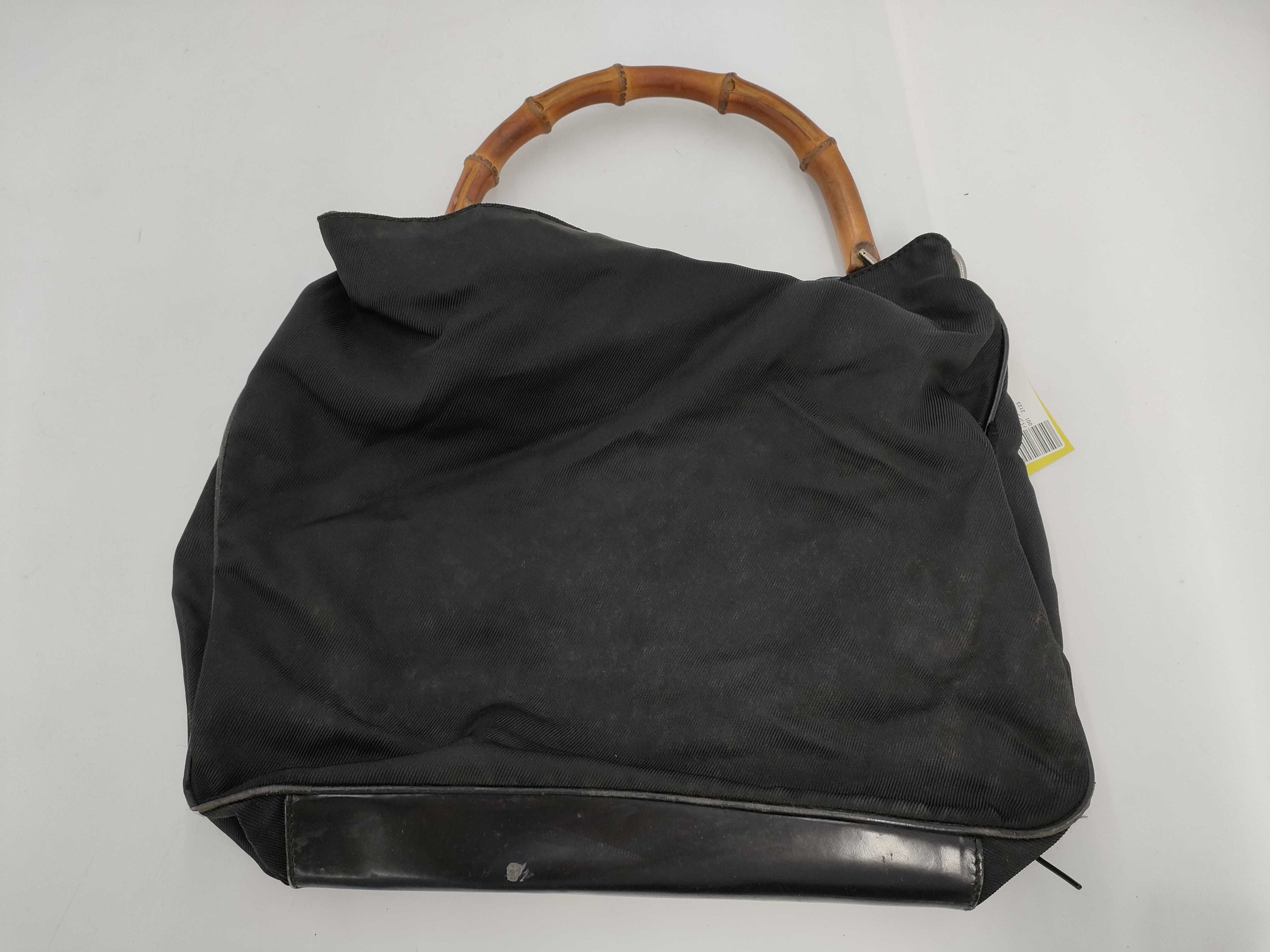 Gucci Bamboo Handle Leather Handbag