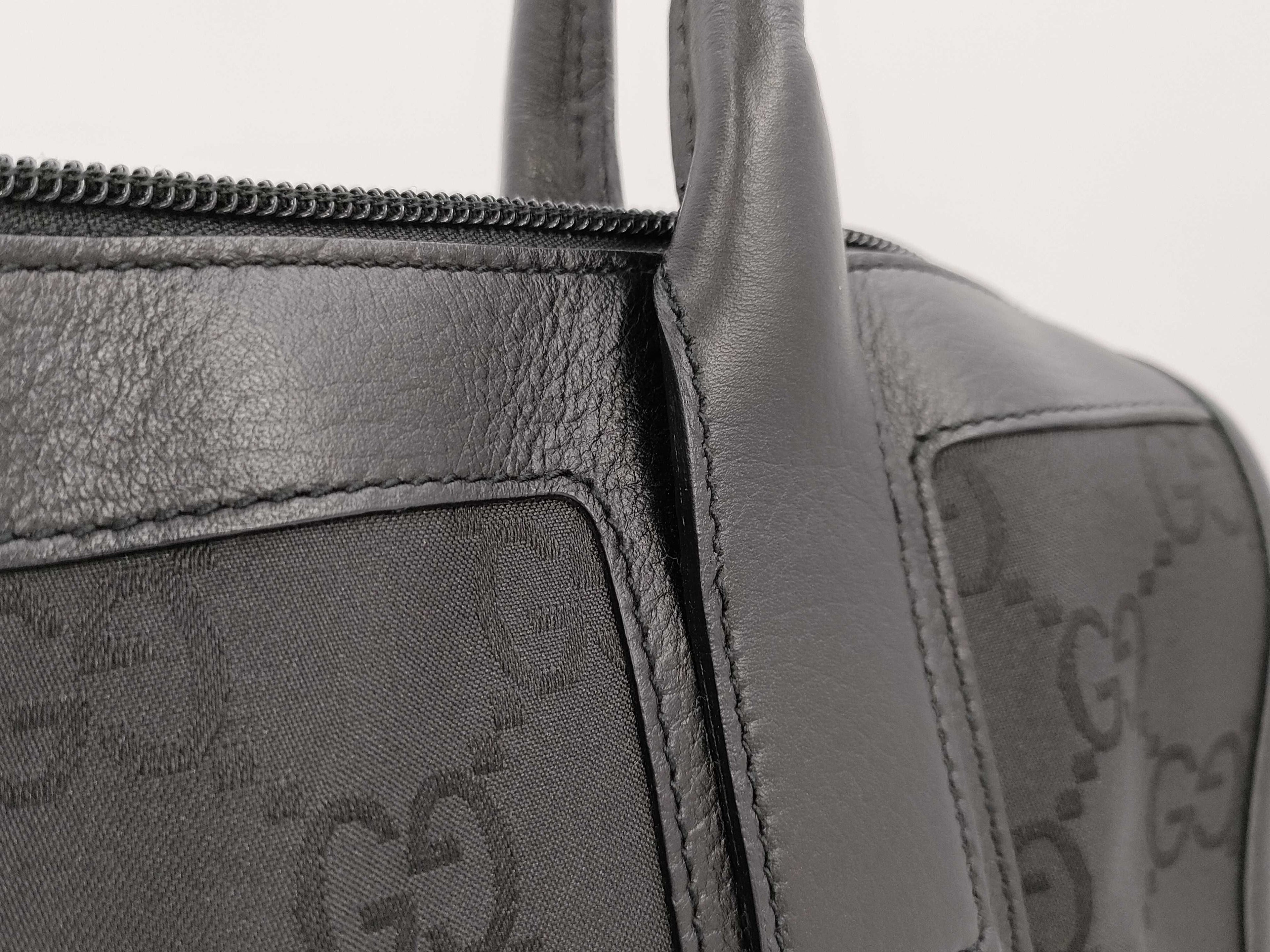Gucci GG Nylon & Leather Tote Bag