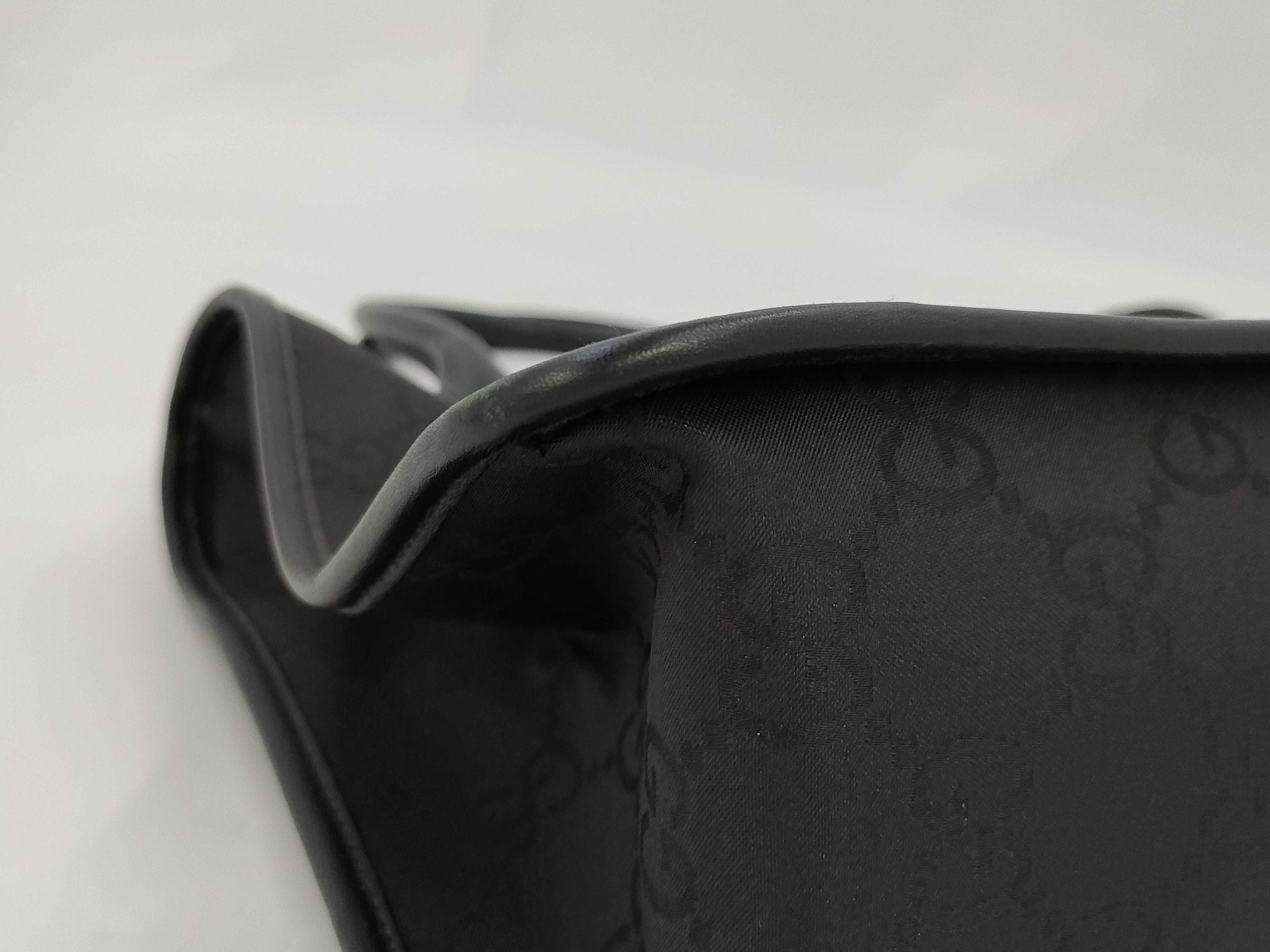 Gucci GG Nylon & Leather Tote Bag