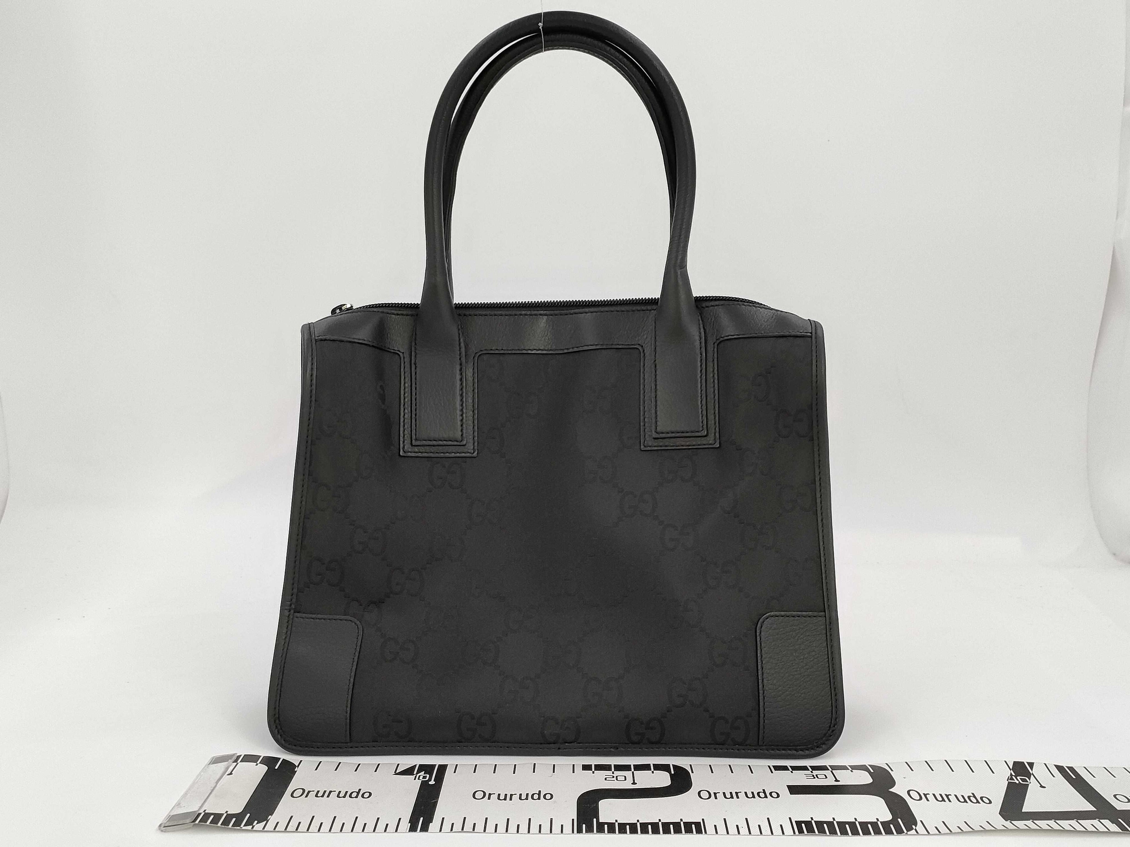 Gucci GG Nylon & Leather Tote Bag