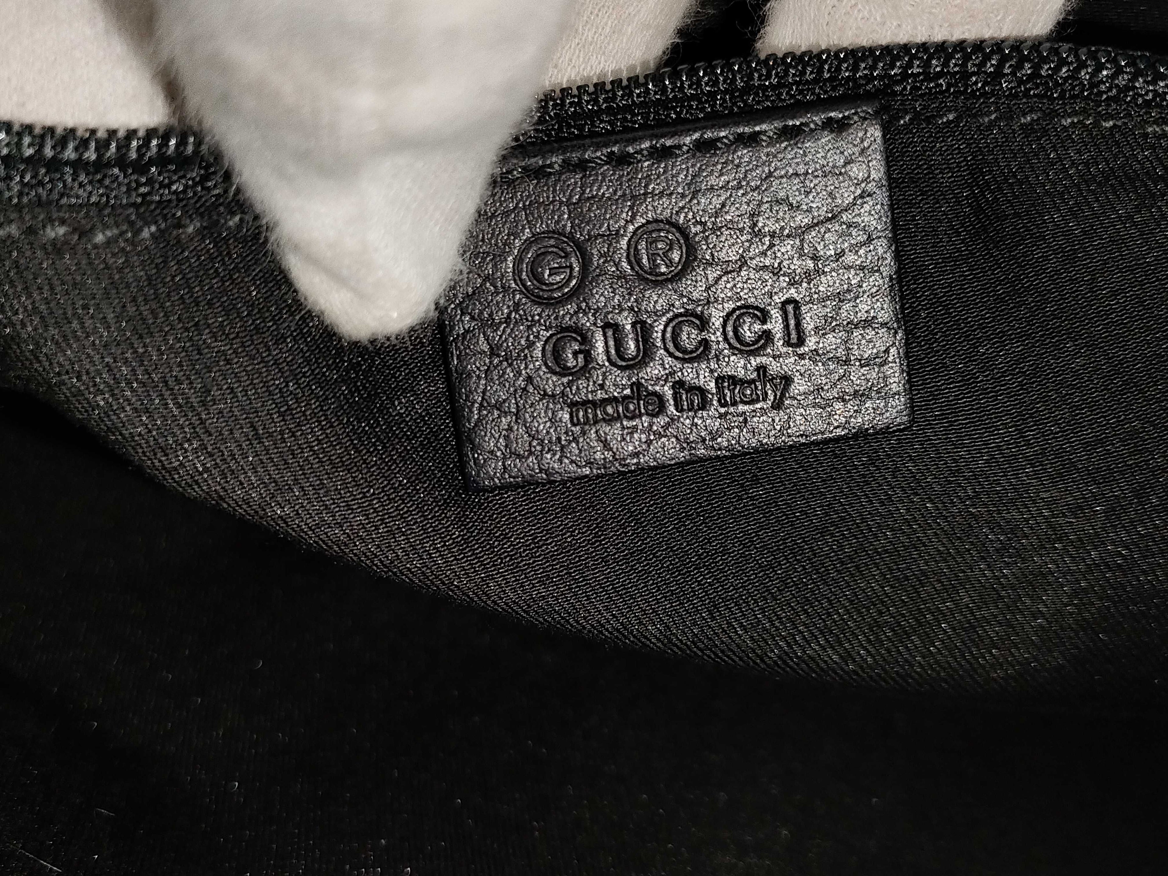 Gucci GG Nylon & Leather Tote Bag