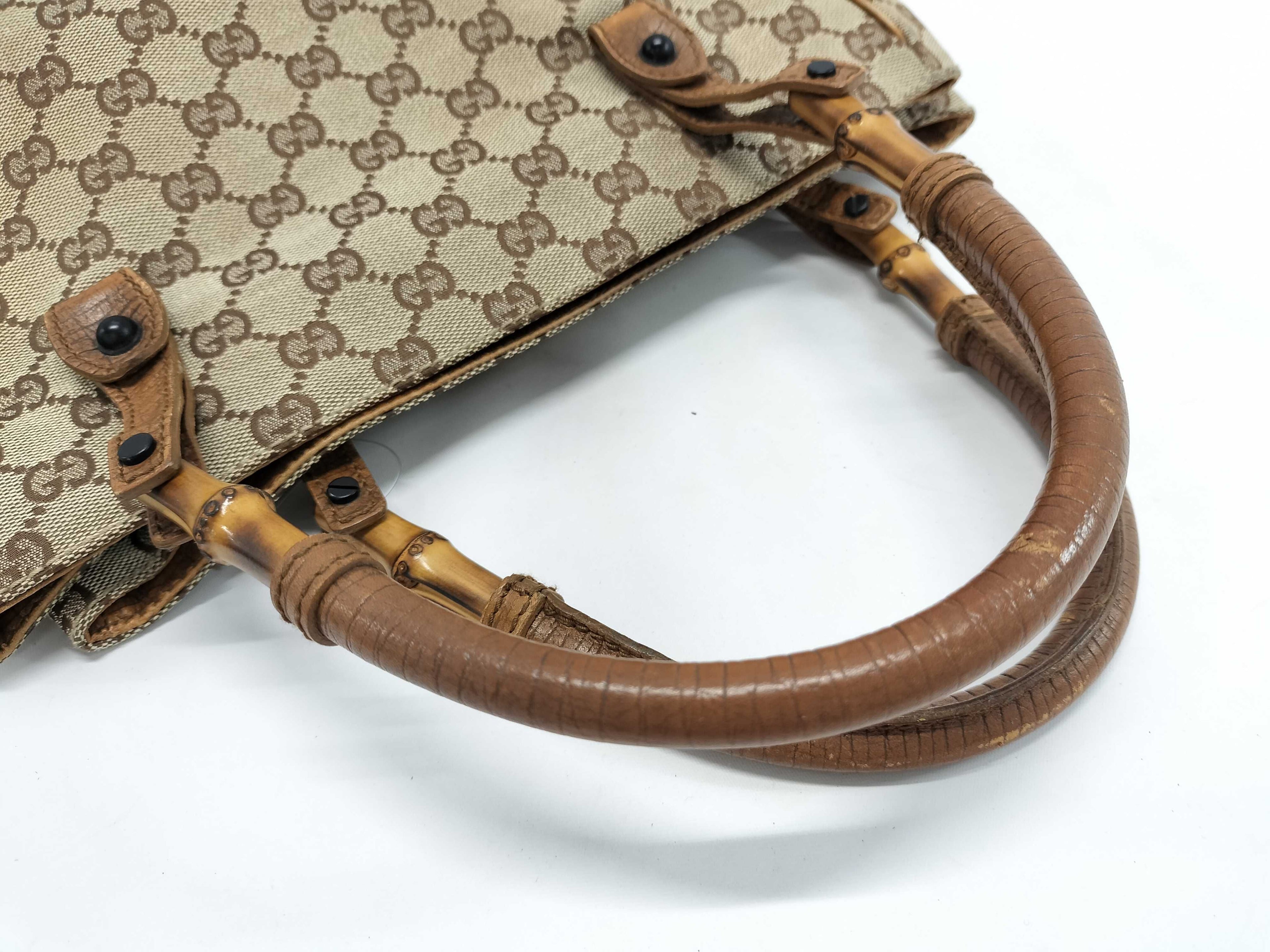 Gucci Bamboo GG Monogram Handbag