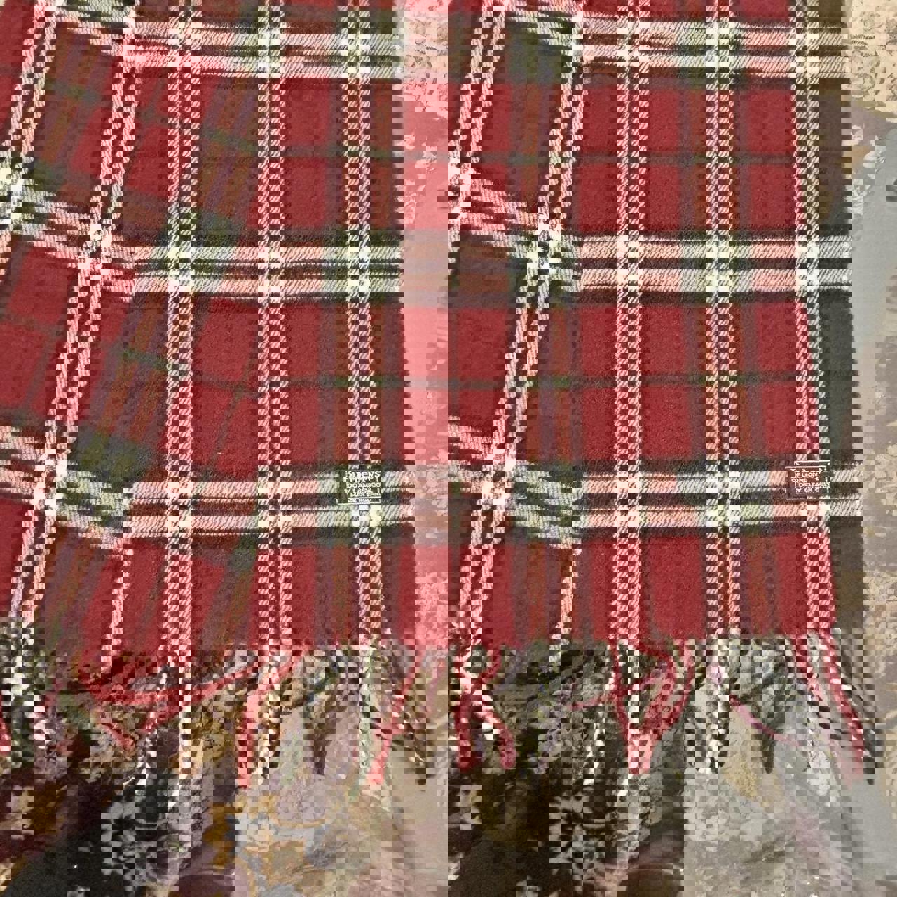 Burberry 100% Lambswool Nova Check Scarf