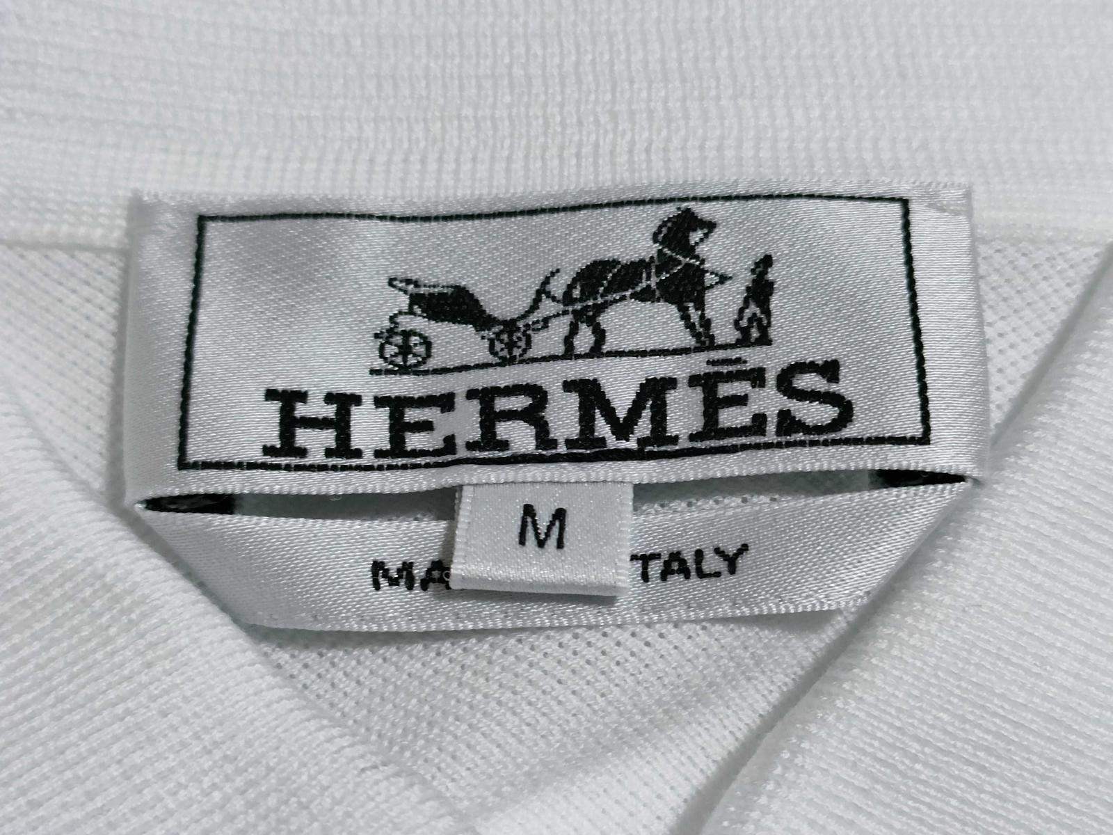 Hermes White Polo Shirt
