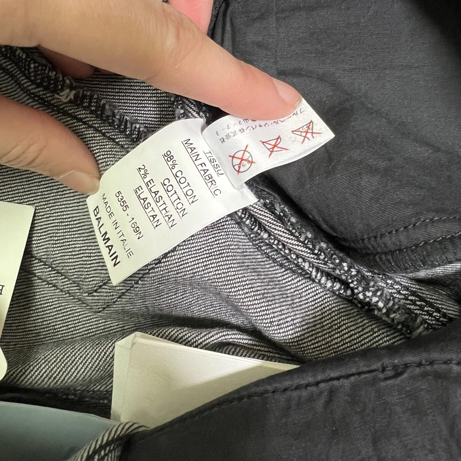 Balmain Moto Skinny Jeans