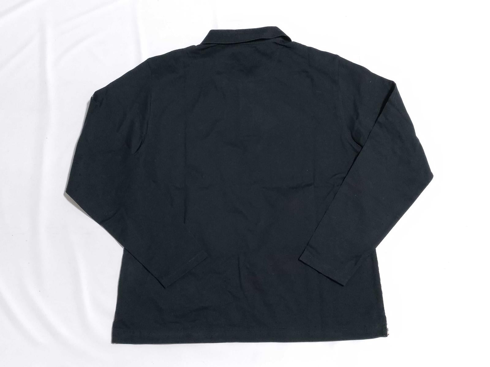 Burberry Golf Long Sleeve Black Polo