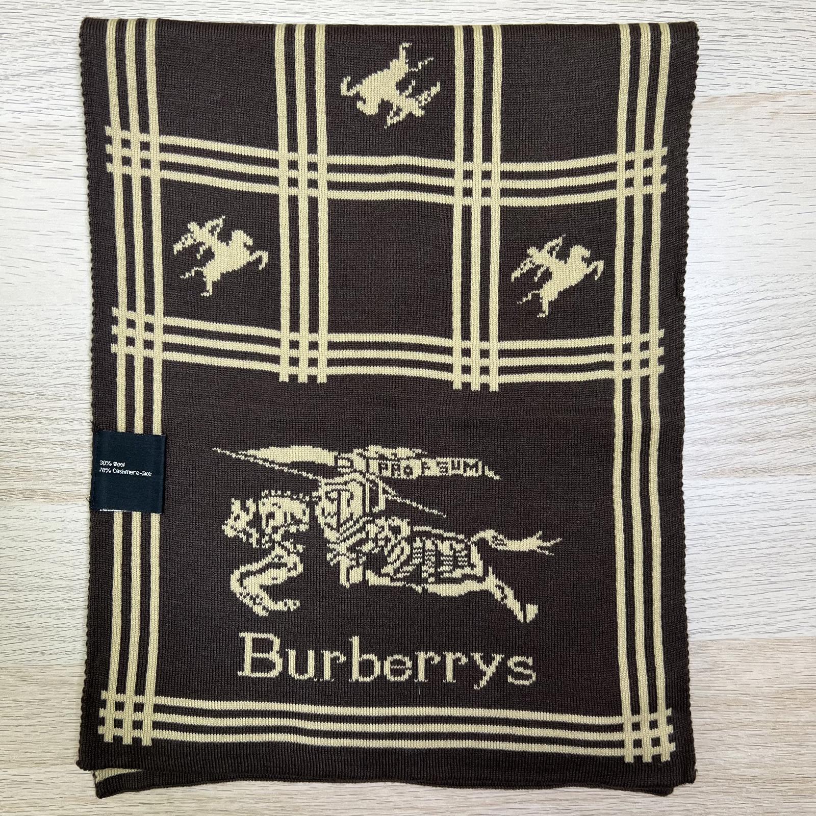Vintage 1980's Burberry Cashmere Scarf