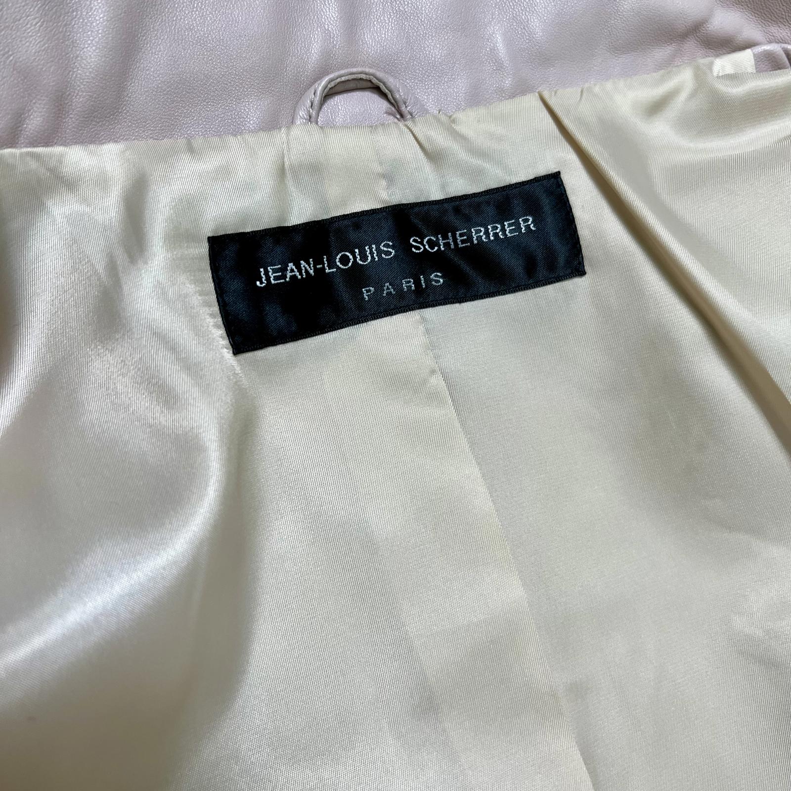 Jean-Louis Scherrer Pink Lamb Leather Jacket
