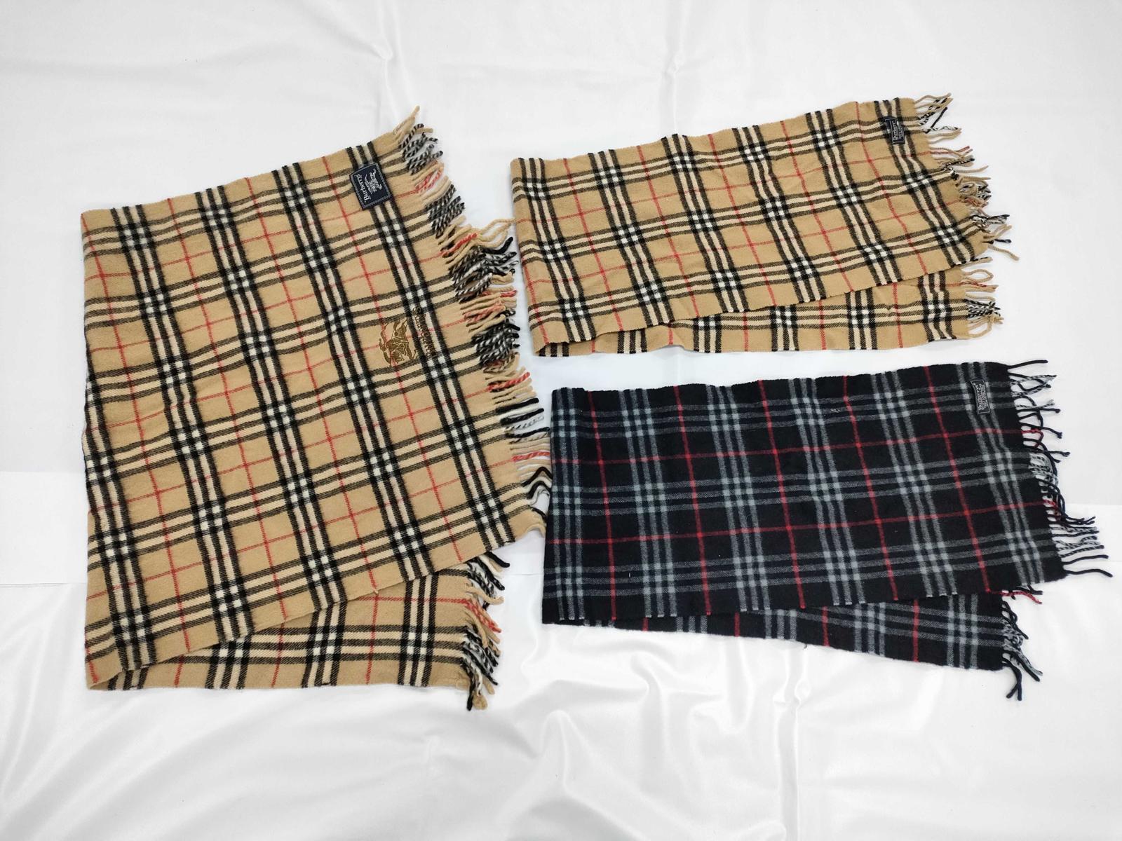 Vintage Burberry Scarf Bundle