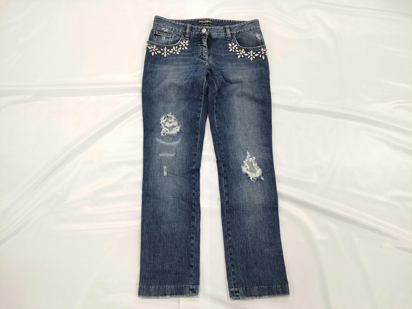 Dolce & Gabbana Jeweled Denim Jeans