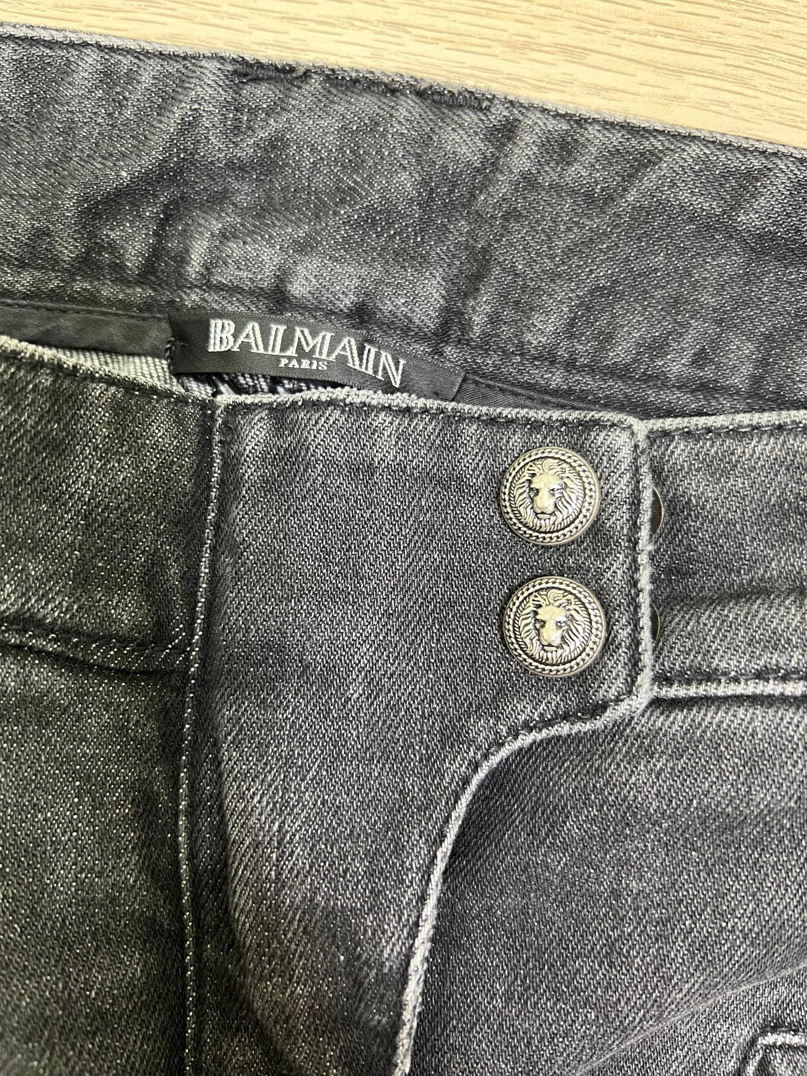 Balmain Moto Skinny Jeans