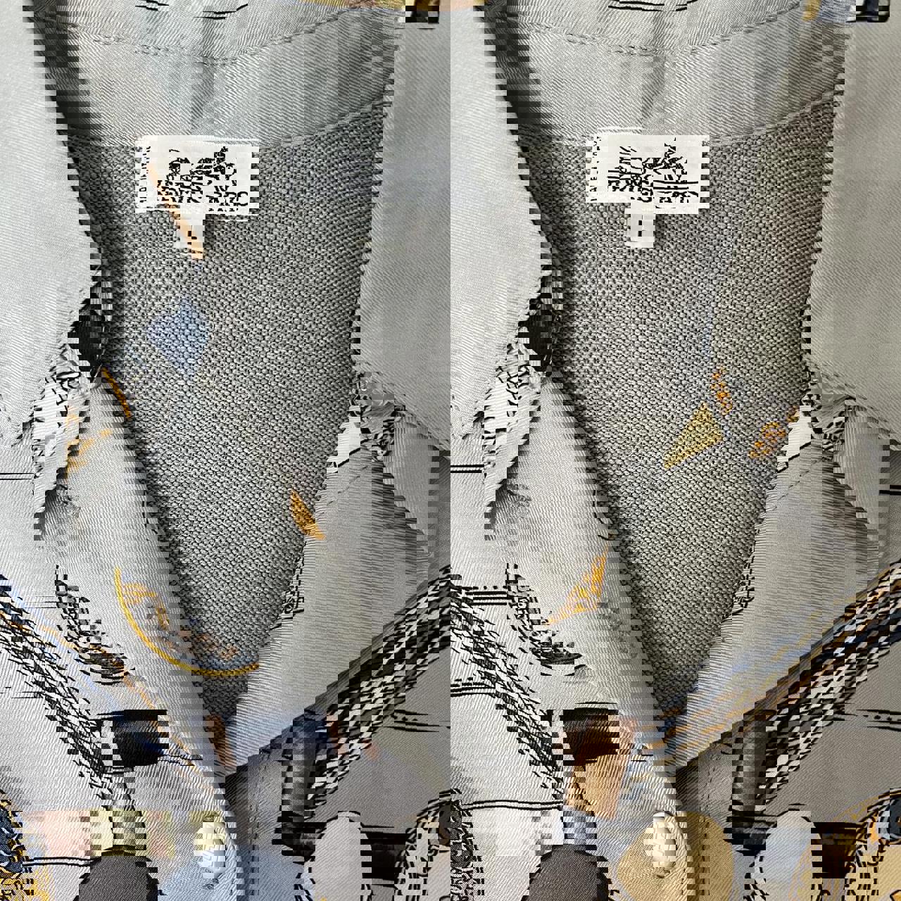 Hermes Silk Long Sleeve Shirt