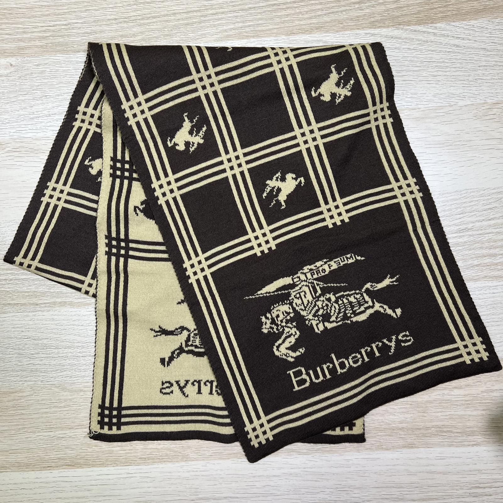Vintage 1980's Burberry Cashmere Scarf