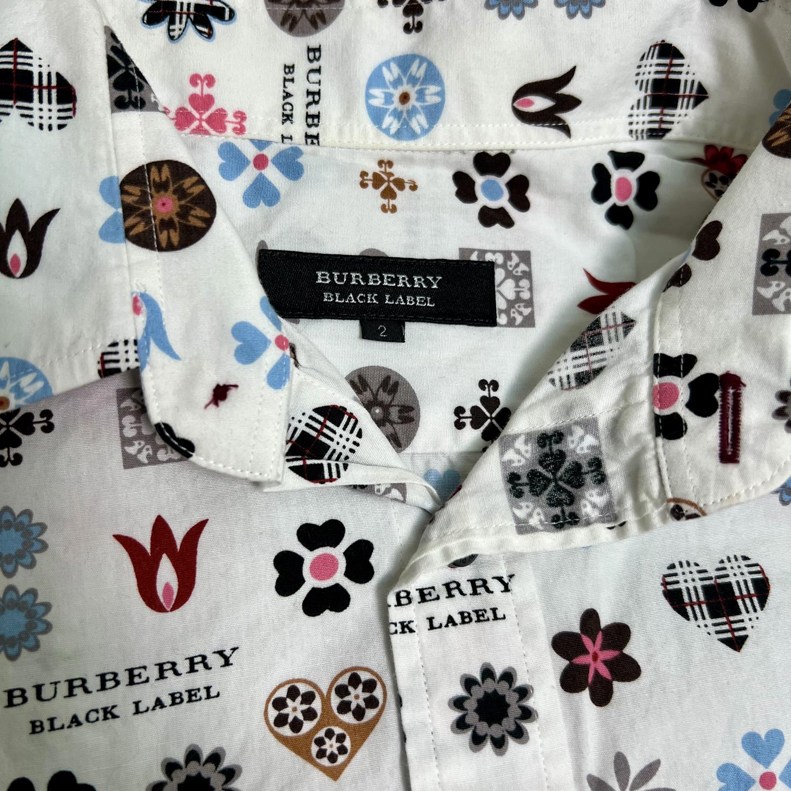 Burberry Black Label Button Up Short Sleeve Shirt