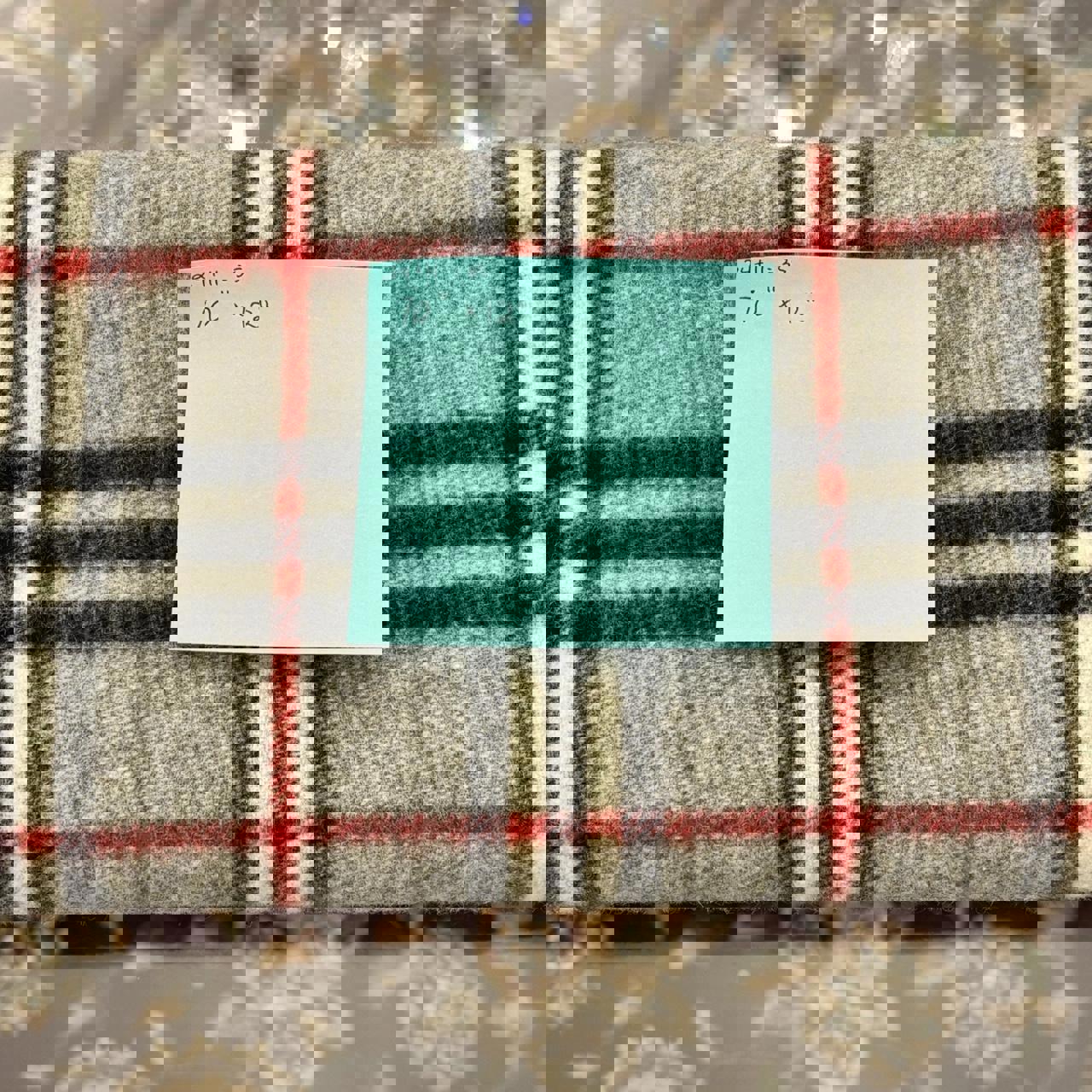 Burberry 100% Lambswool Noa Check Scarf