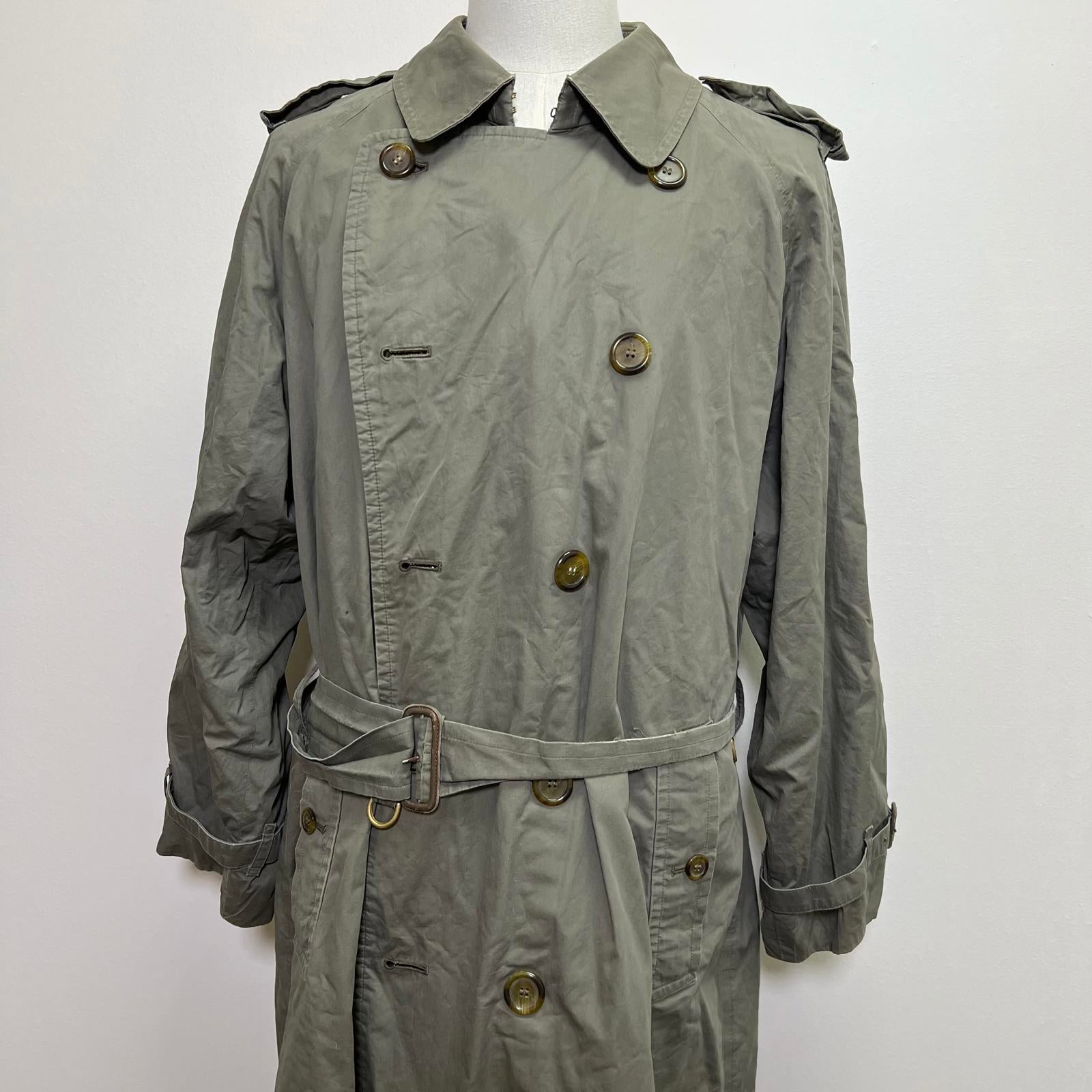 Vintage Burberrys Olive Green Trench Coat