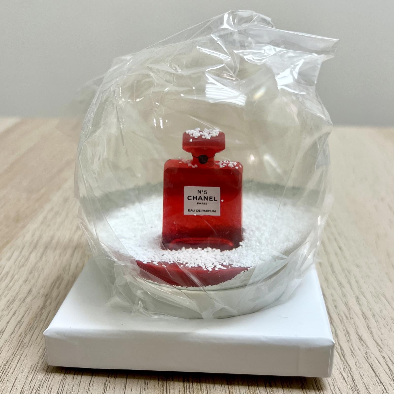 Chanel Red No. 5 Perfume Snow Globe