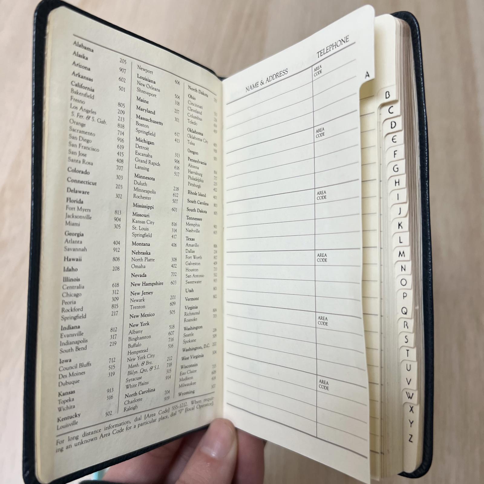 Vintage Tiffany & Co. Leather Address Book