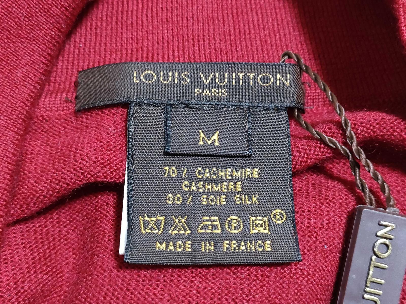 Louis Vuitton Paris Red Long Sleeve Polo