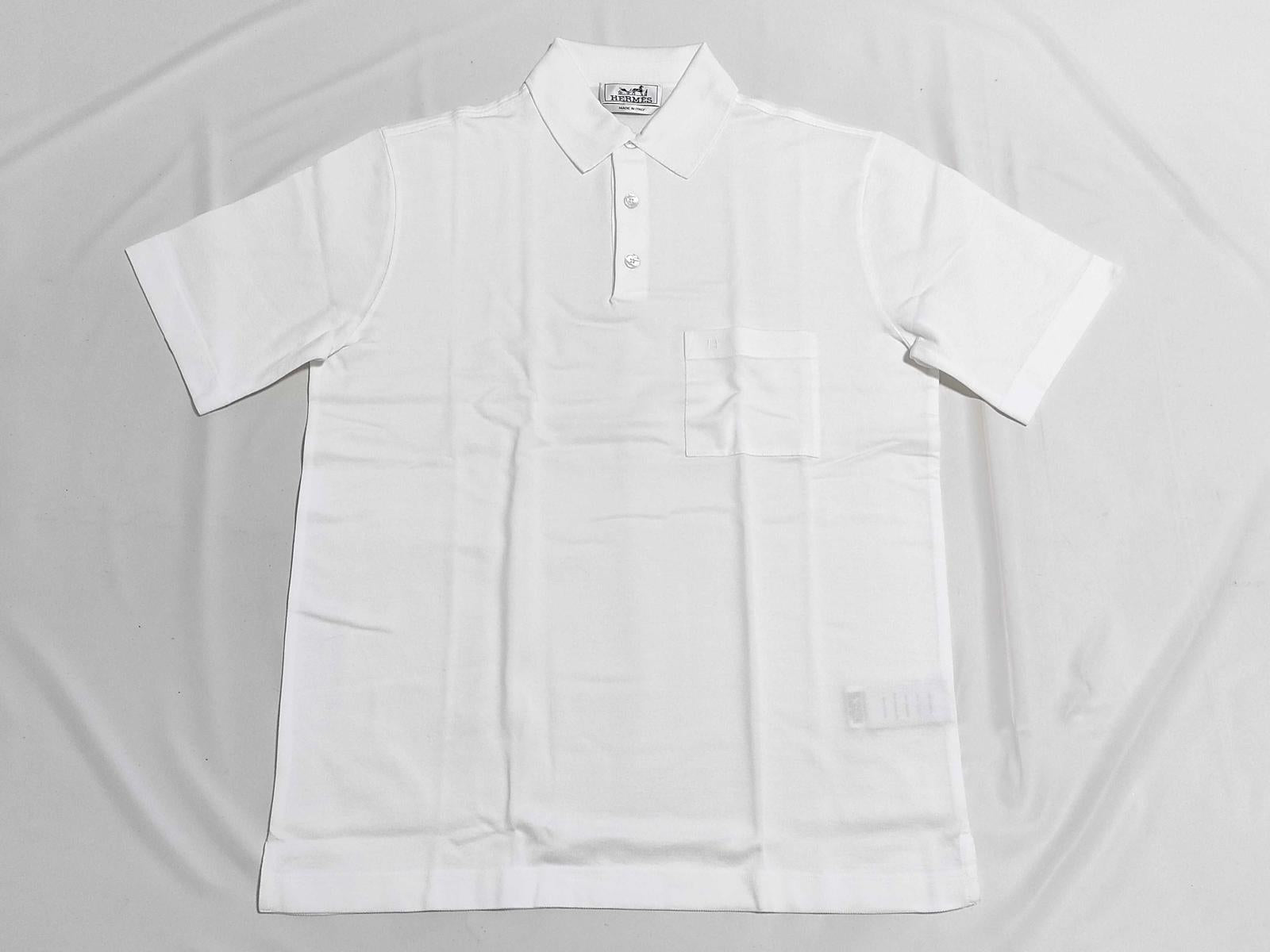 Hermes White Polo Shirt