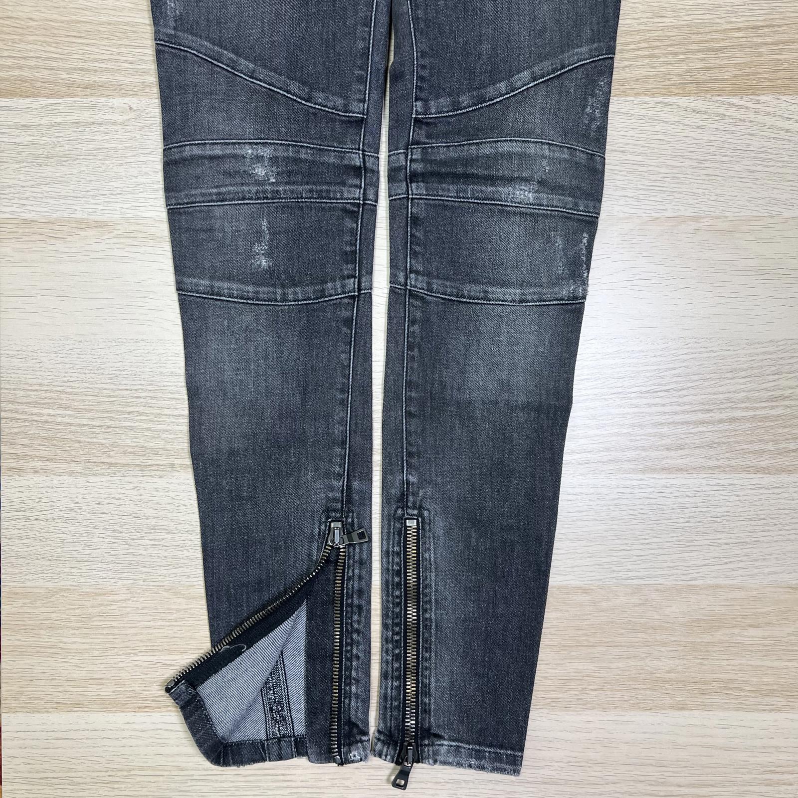 Balmain Moto Skinny Jeans