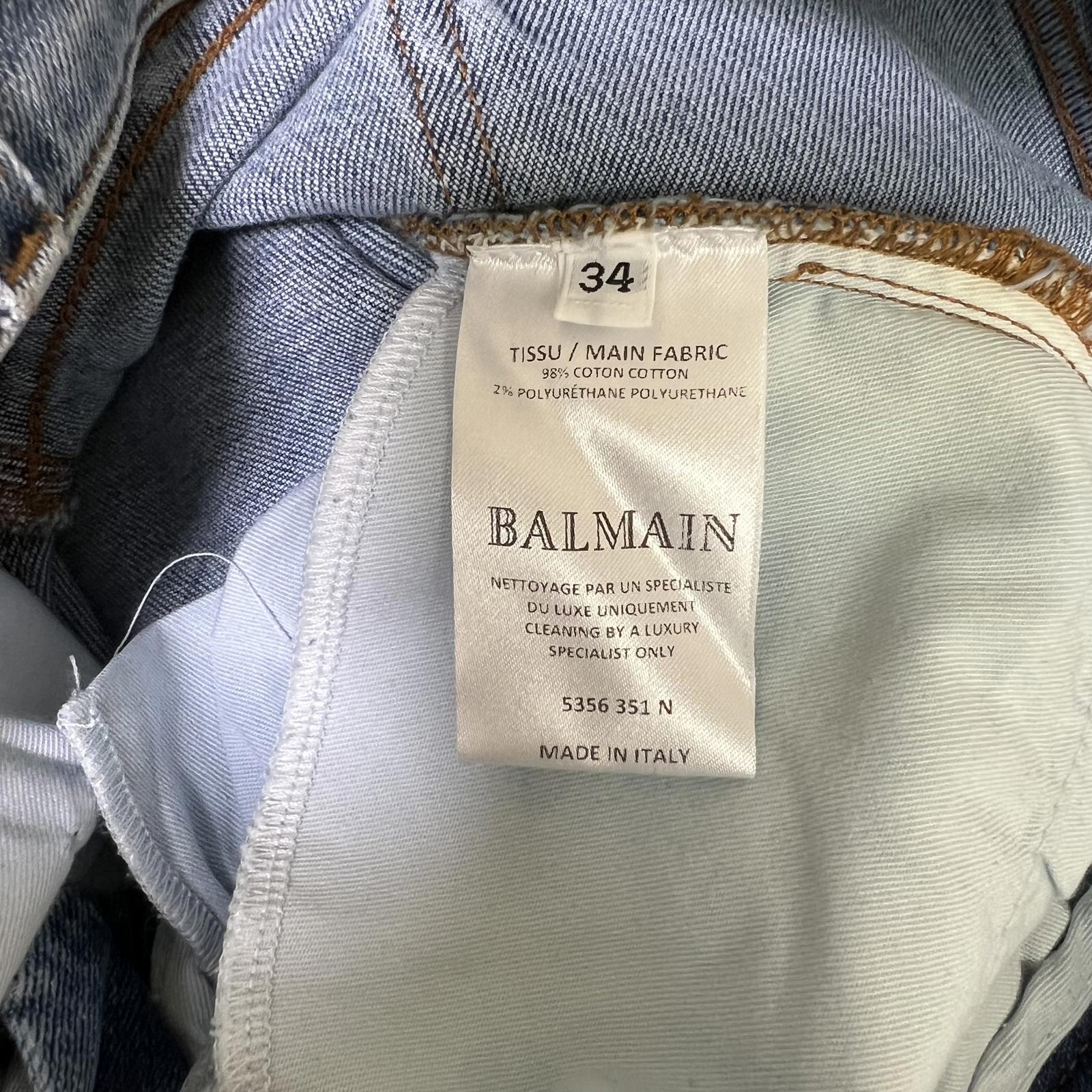 Balmain Moto Skinny Jeans